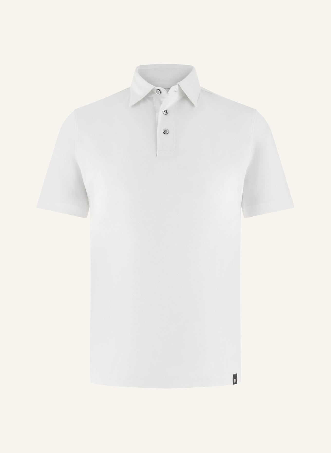 BOGGI MILANO Piqué-Poloshirt: WEISS