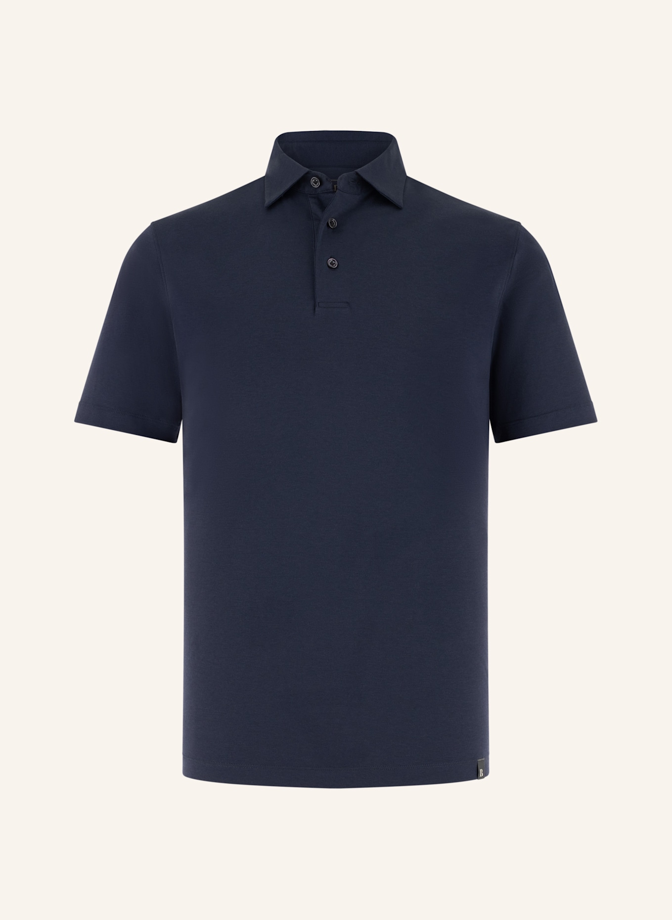 BOGGI MILANO Piqué-Poloshirt: BLAU