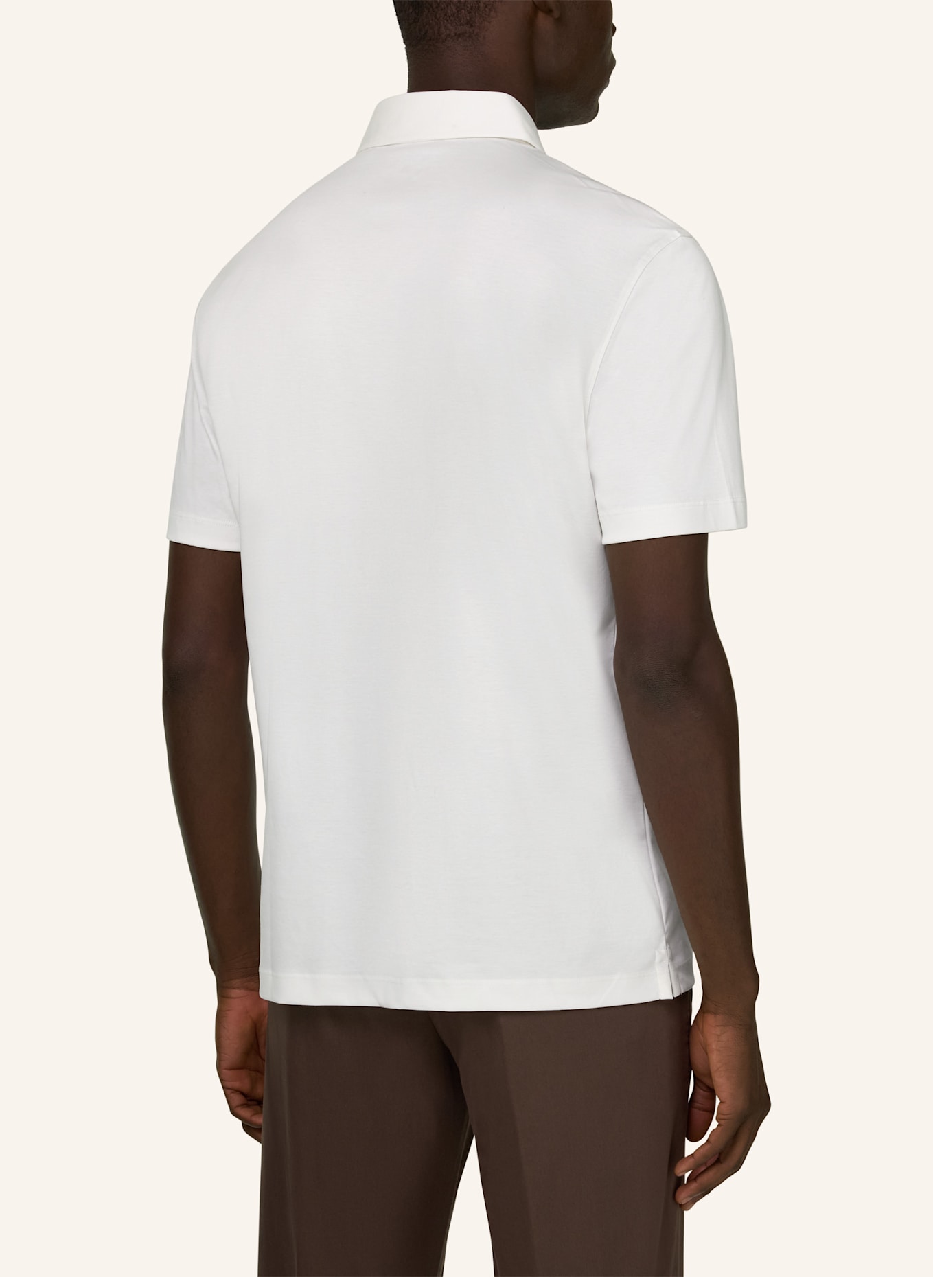 BOGGI MILANO Piqué-Poloshirt: WEISS