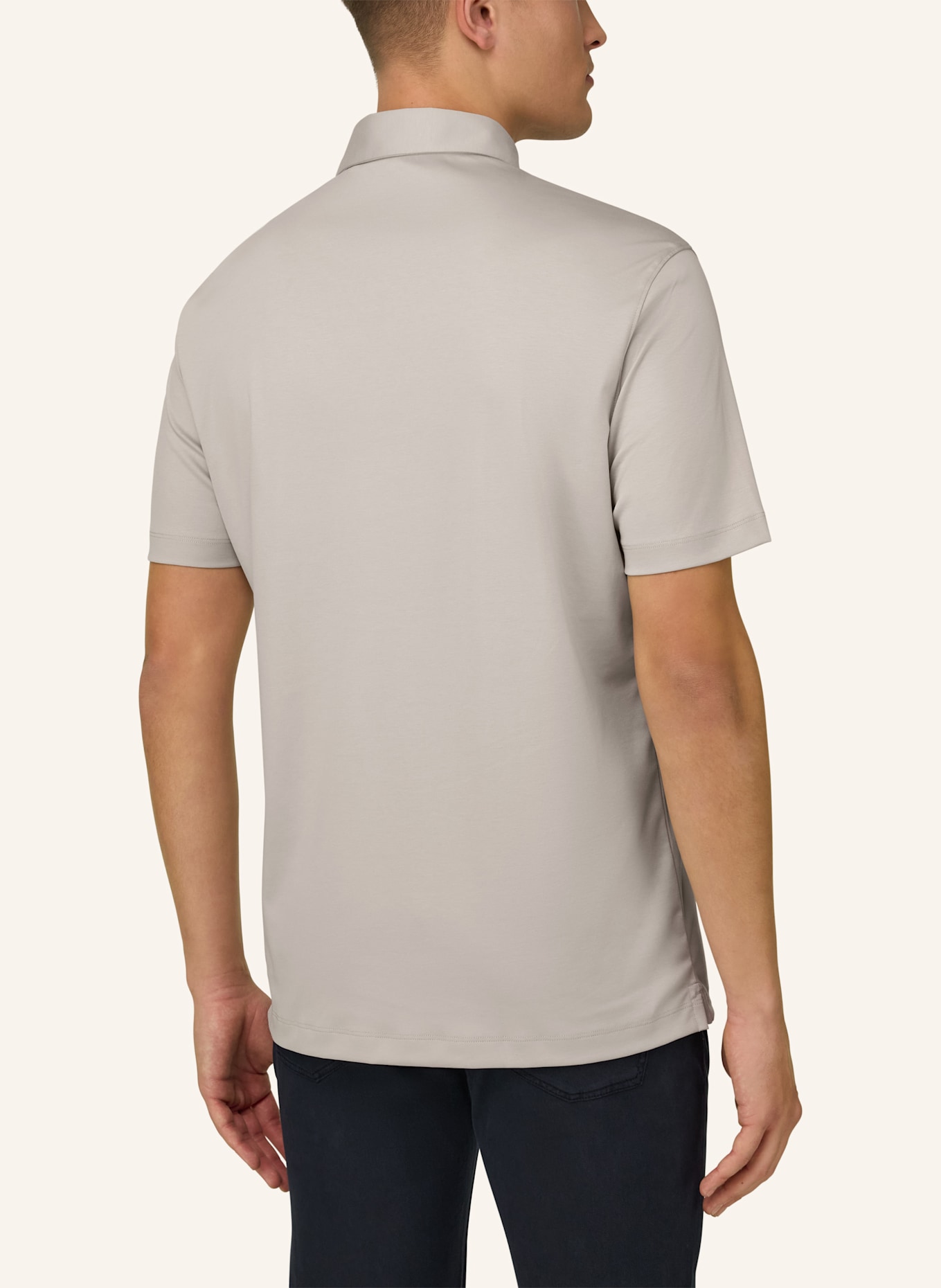 BOGGI MILANO Piqué-Poloshirt: BRAUN