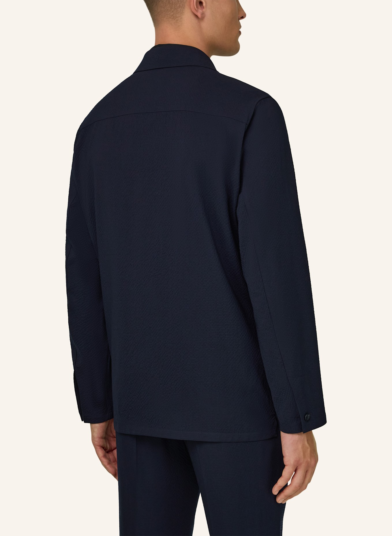 BOGGI MILANO Overjacket: DUNKELBLAU