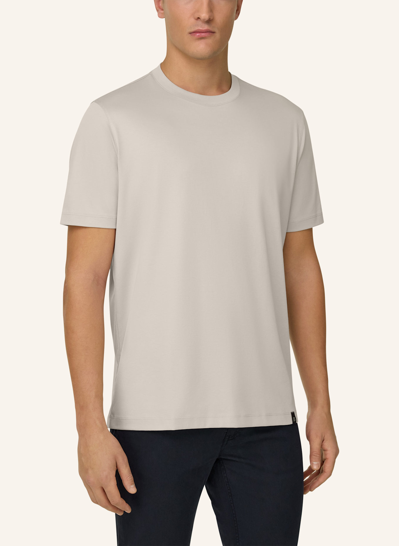 BOGGI MILANO T-Shirt: BRAUN