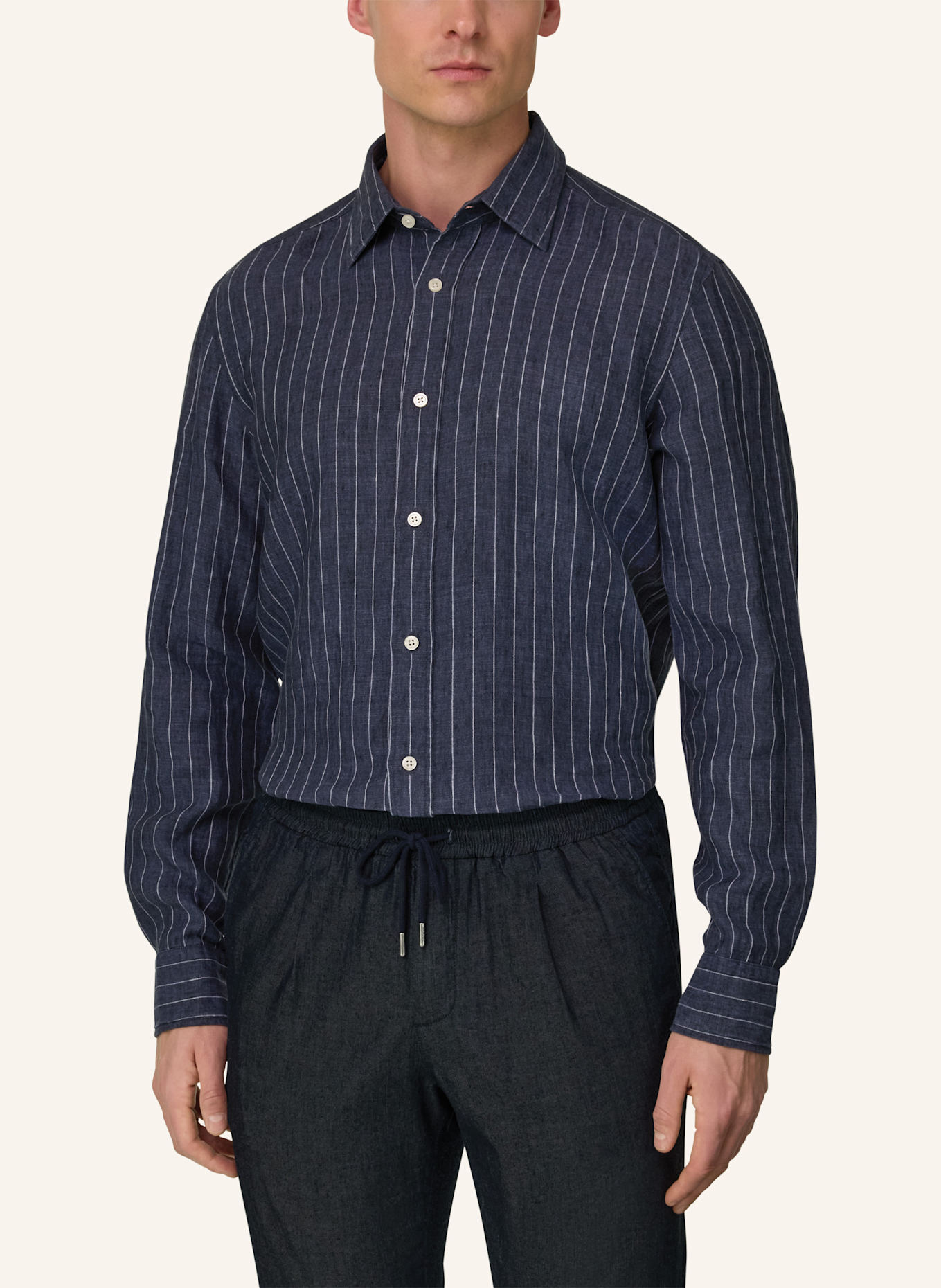 BOGGI MILANO Overshirt: BLAU