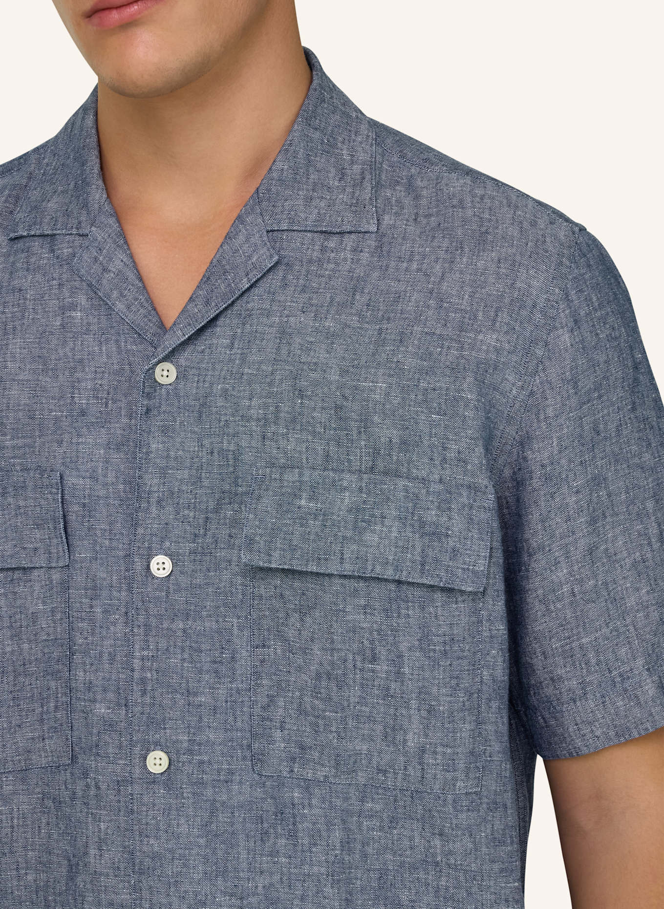 BOGGI MILANO Overshirt: BLAU