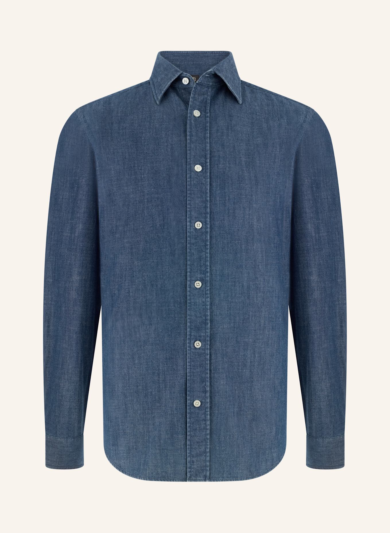 BOGGI MILANO Overshirt: BLAU