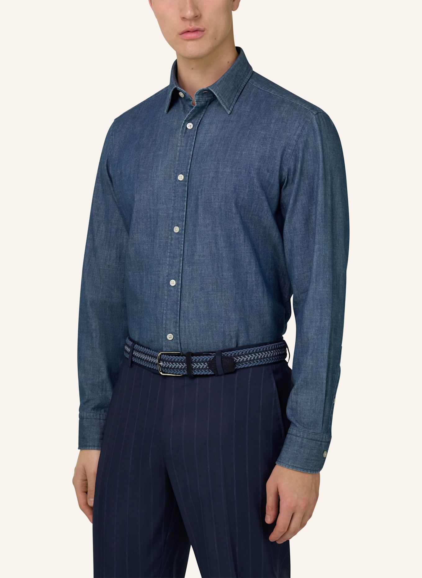 BOGGI MILANO Overshirt: BLAU
