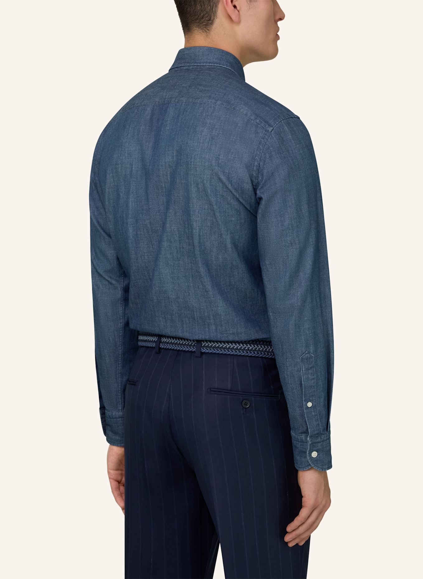 BOGGI MILANO Overshirt: BLAU