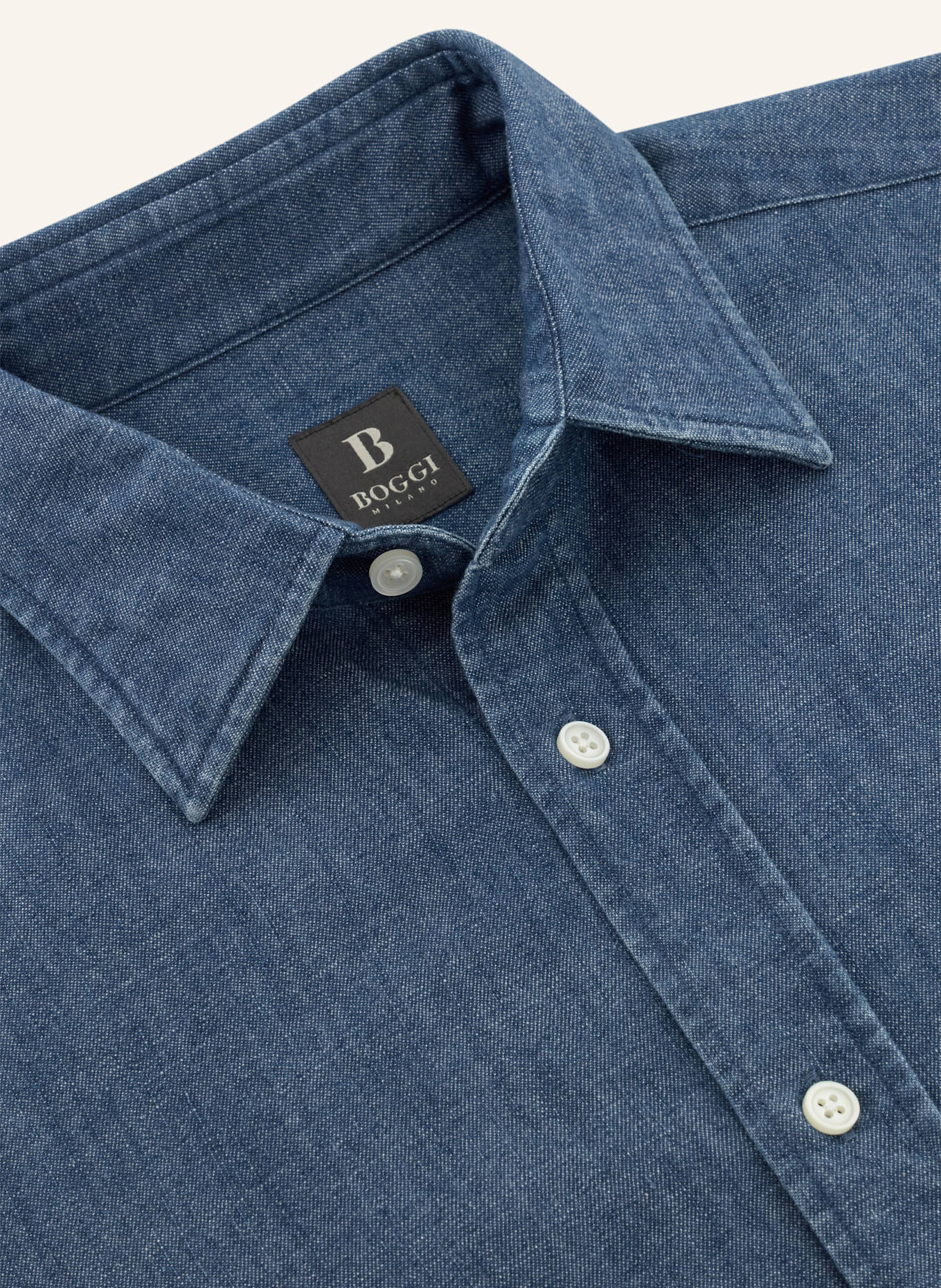 BOGGI MILANO Overshirt: BLAU
