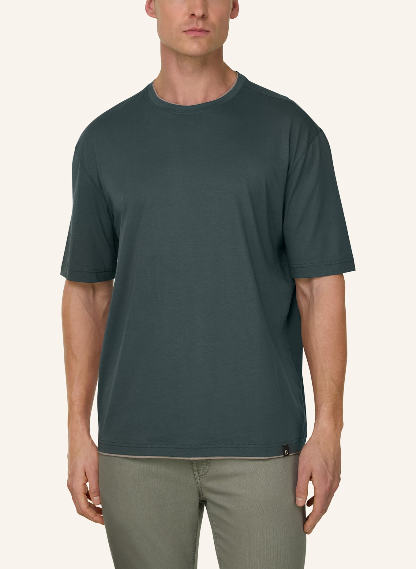 BOGGI MILANO T-Shirt: GRÜN