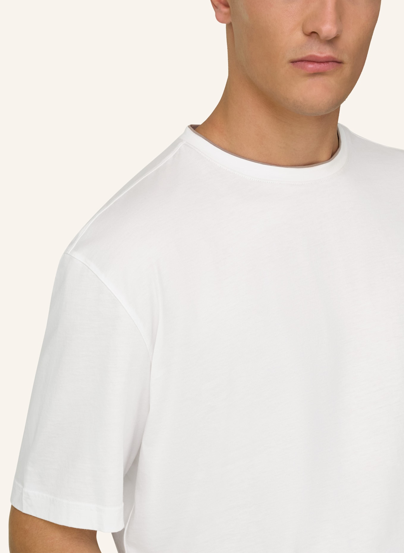 BOGGI MILANO T-Shirt: WEISS