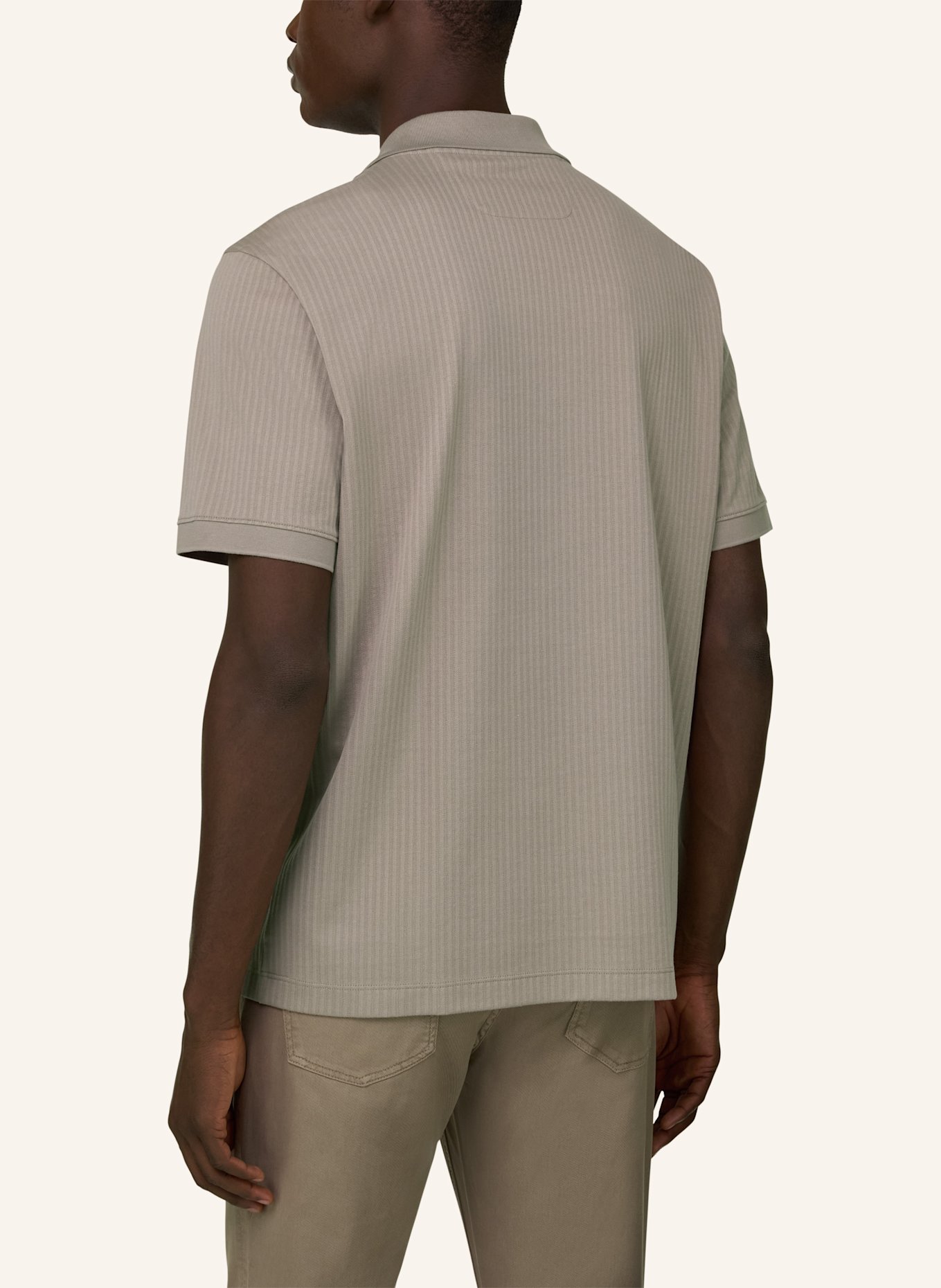 BOGGI MILANO Piqué-Poloshirt: GRAU