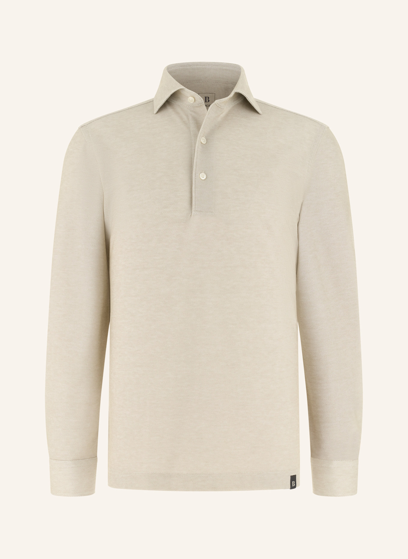 BOGGI MILANO Jersey-Poloshirt: BRAUN