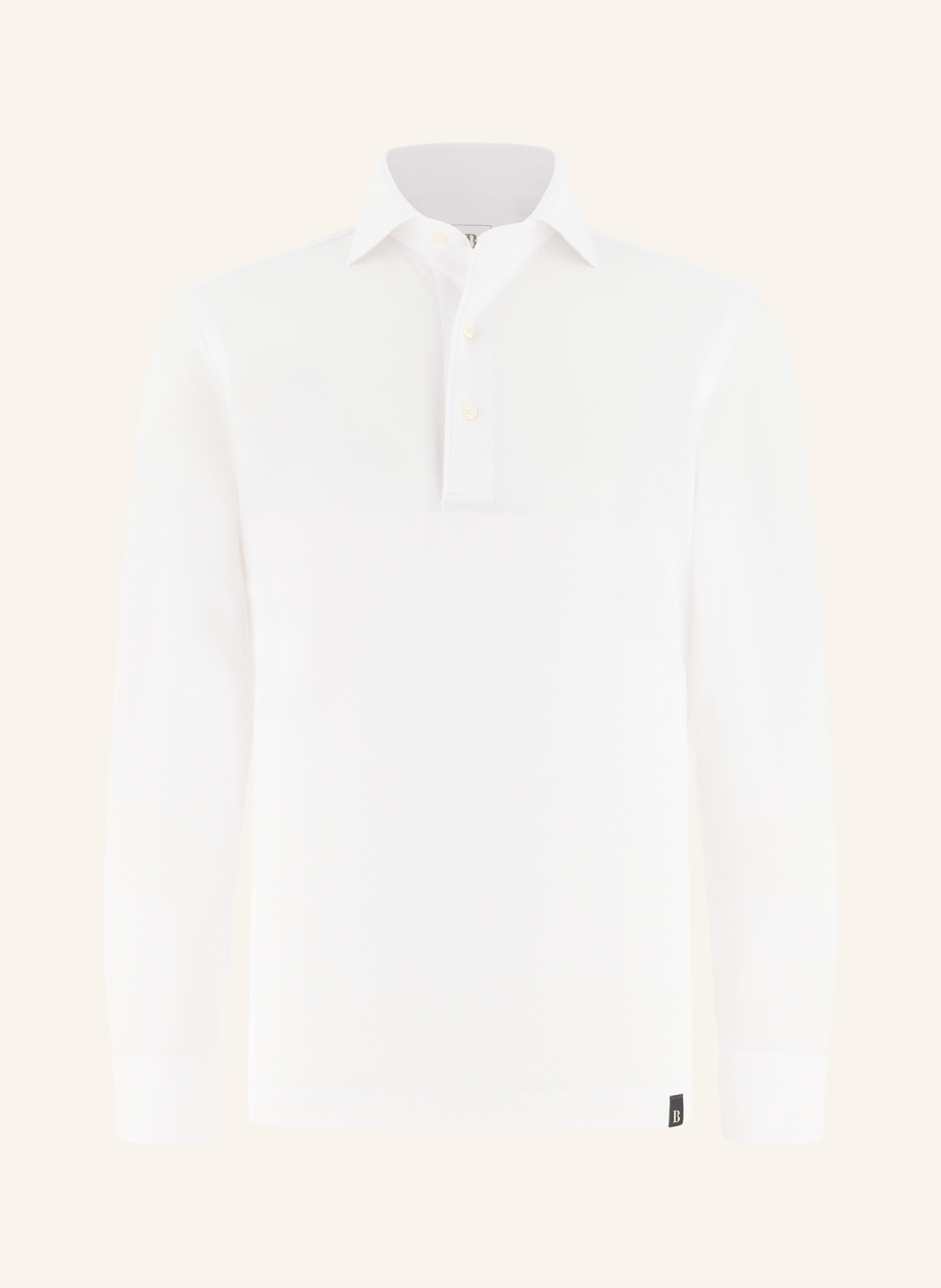 BOGGI MILANO Jersey-Poloshirt: WEISS