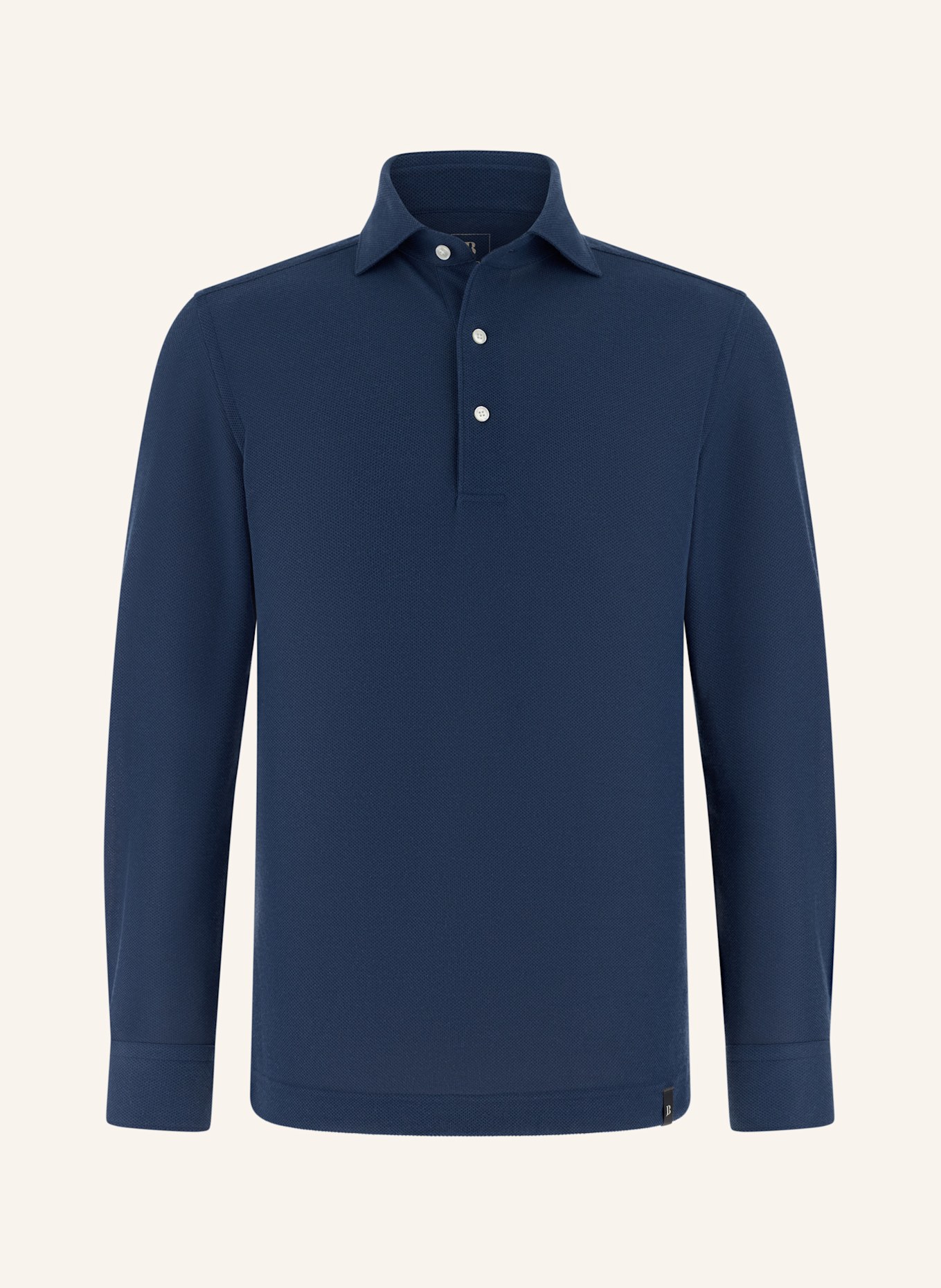 BOGGI MILANO Jersey-Poloshirt: BLAU