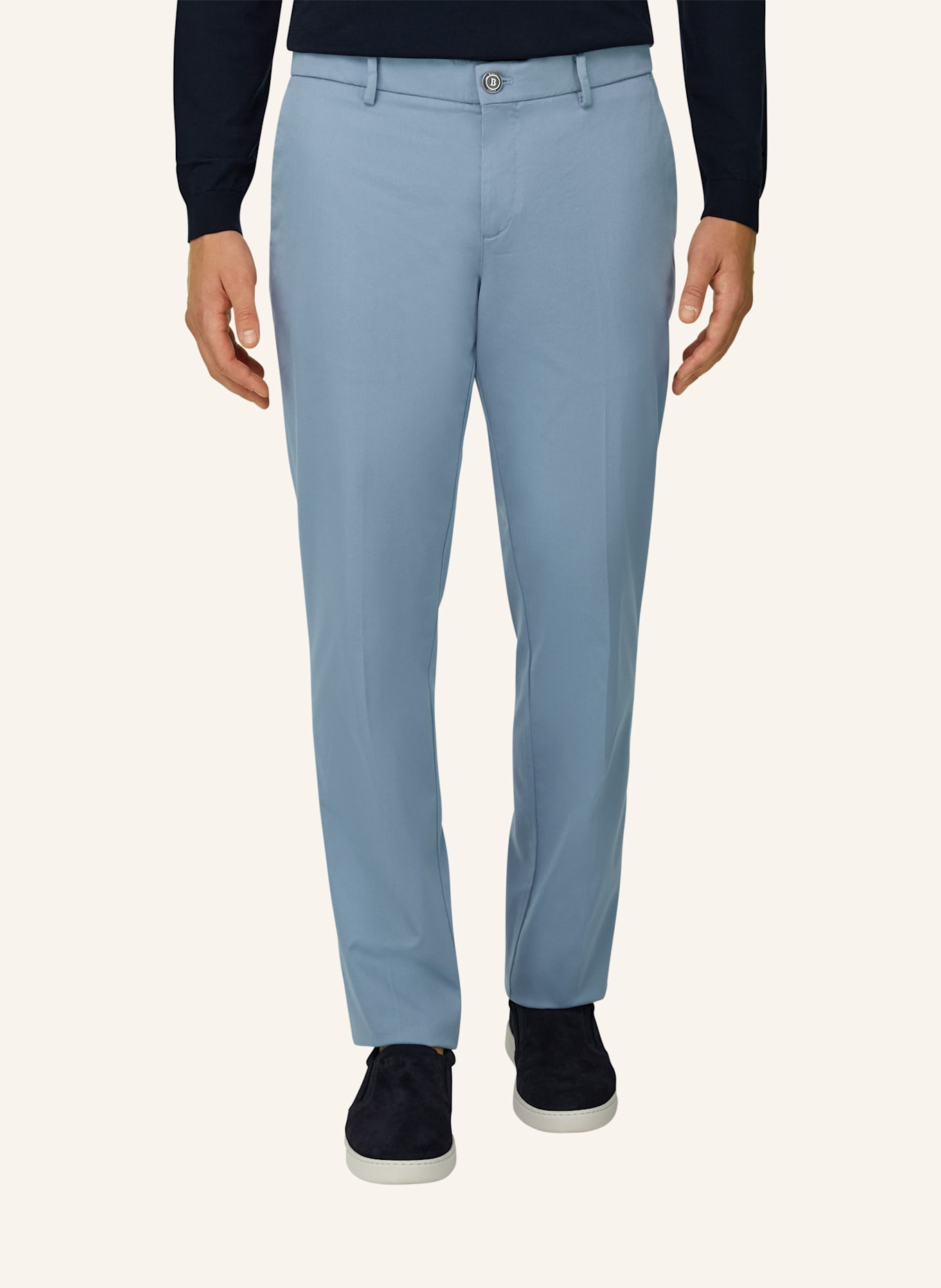 BOGGI MILANO Cordhose: BLAU