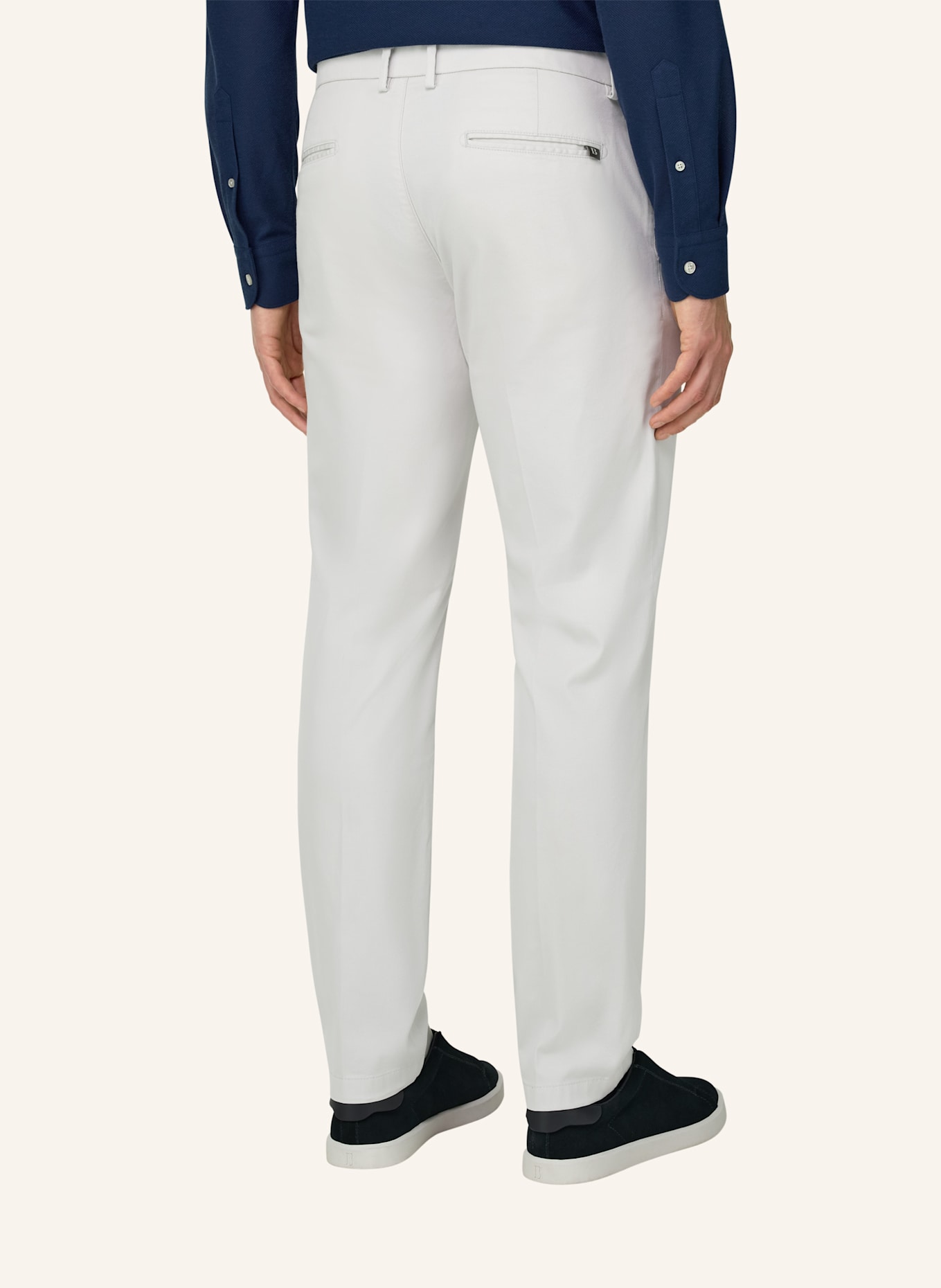 BOGGI MILANO Cordhose: WEISS