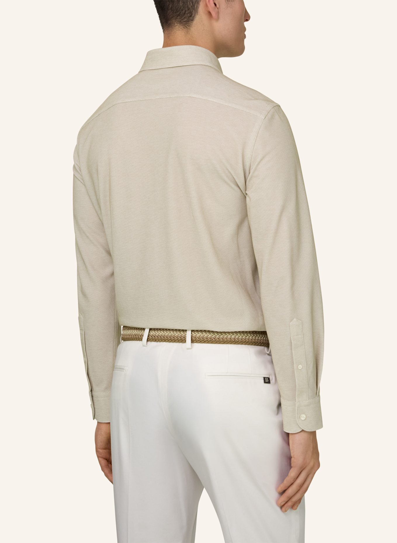 BOGGI MILANO Jersey-Poloshirt: BRAUN