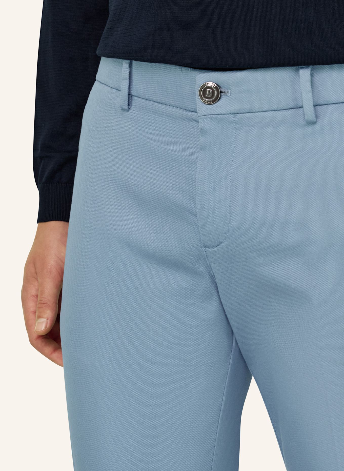 BOGGI MILANO Cordhose: BLAU