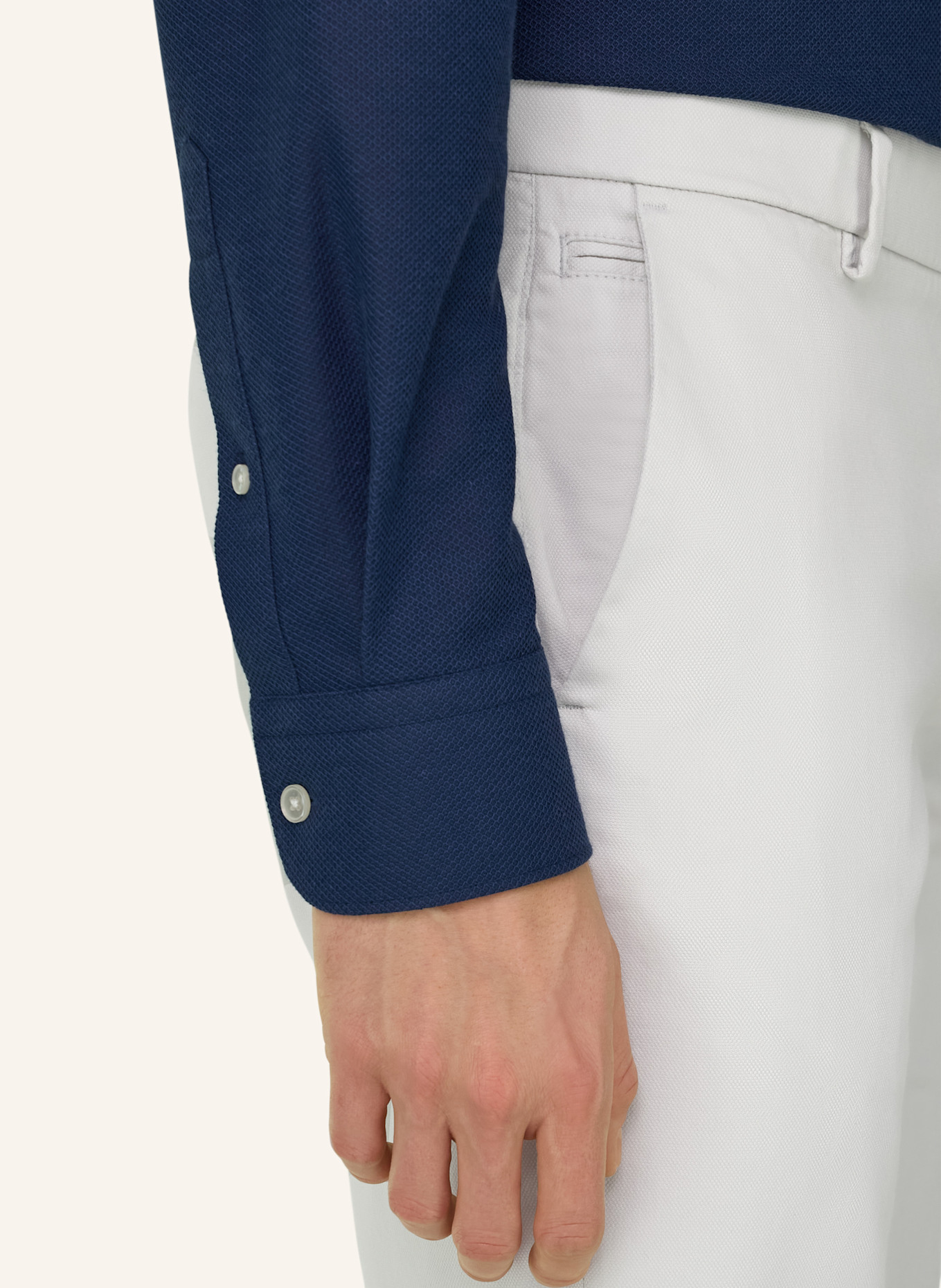 BOGGI MILANO Cordhose: WEISS