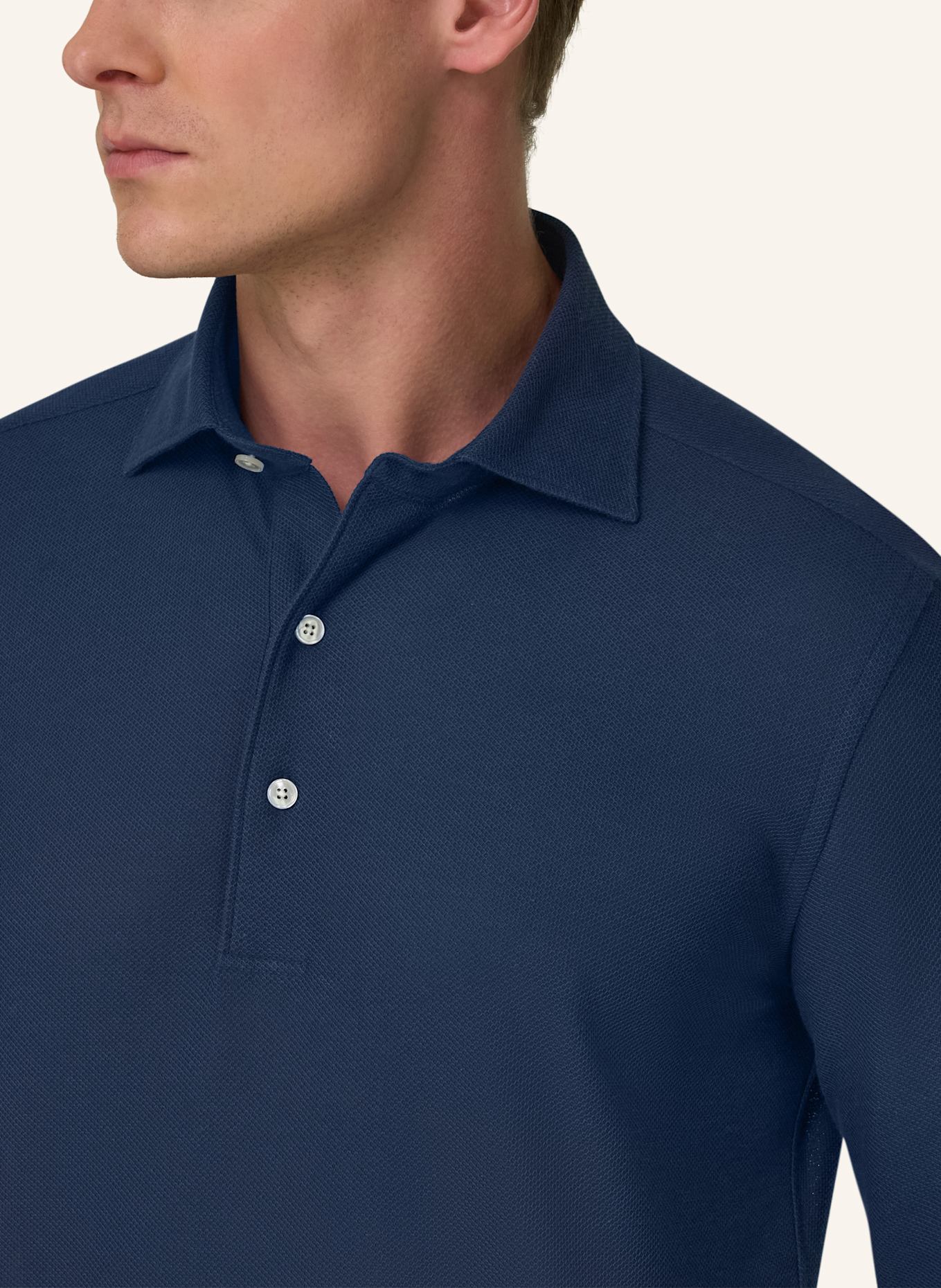 BOGGI MILANO Jersey-Poloshirt: BLAU
