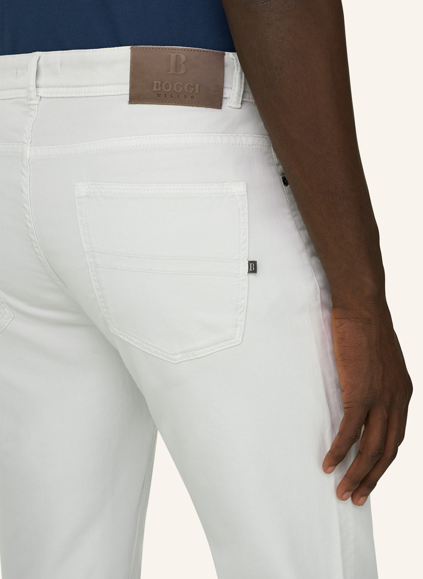BOGGI MILANO Jeans: WEISS