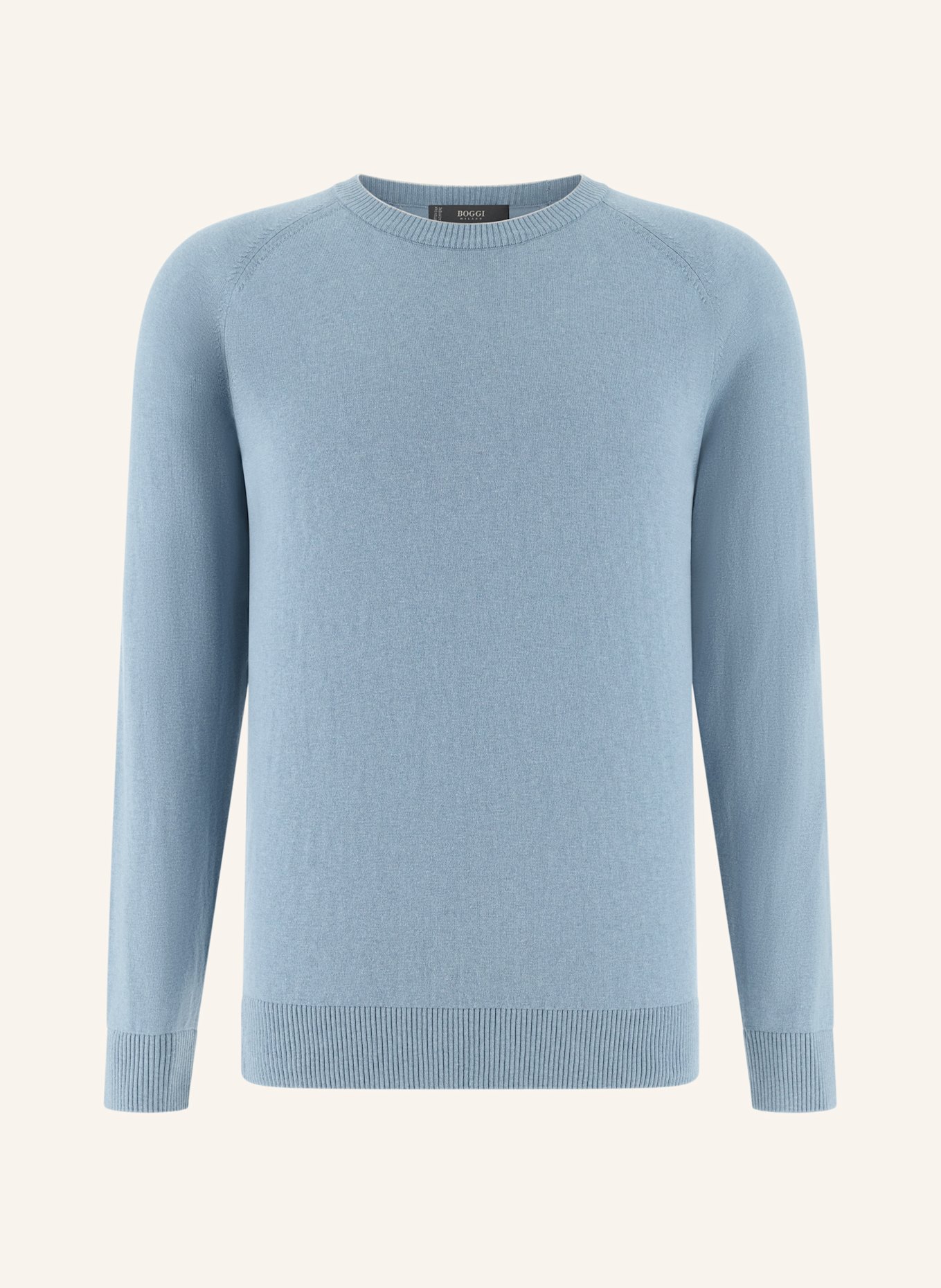 BOGGI MILANO Pullover: HELLBLAU