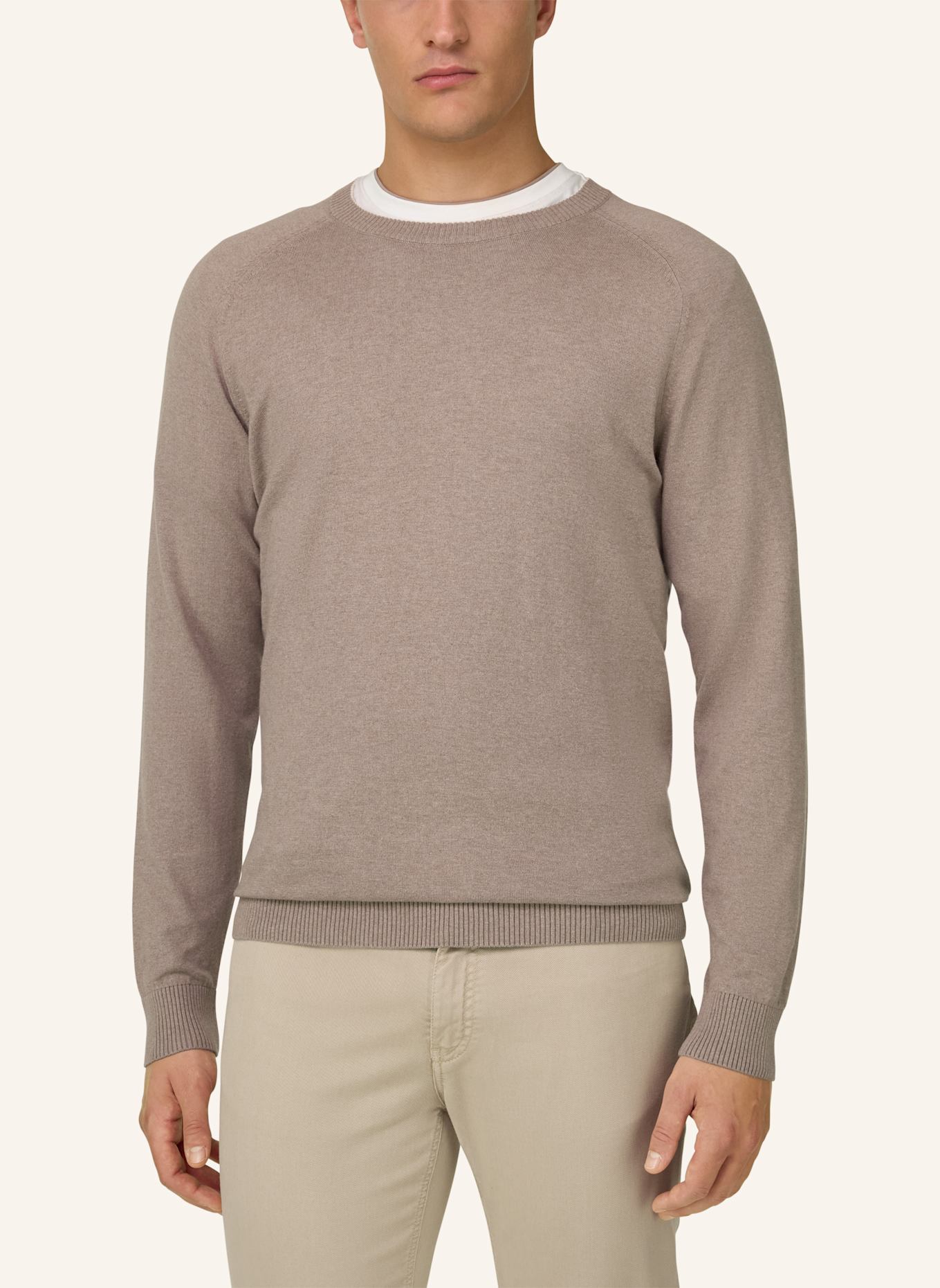 BOGGI MILANO Pullover: BEIGE