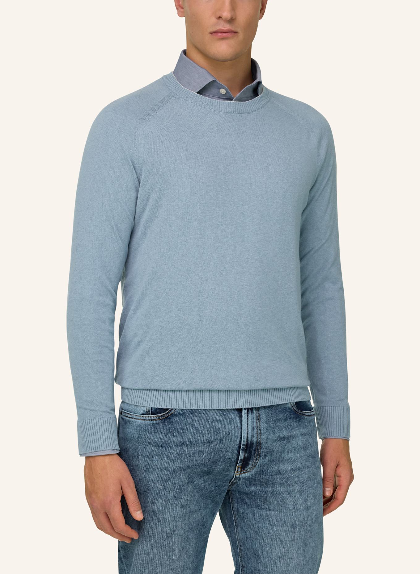 BOGGI MILANO Pullover: HELLBLAU