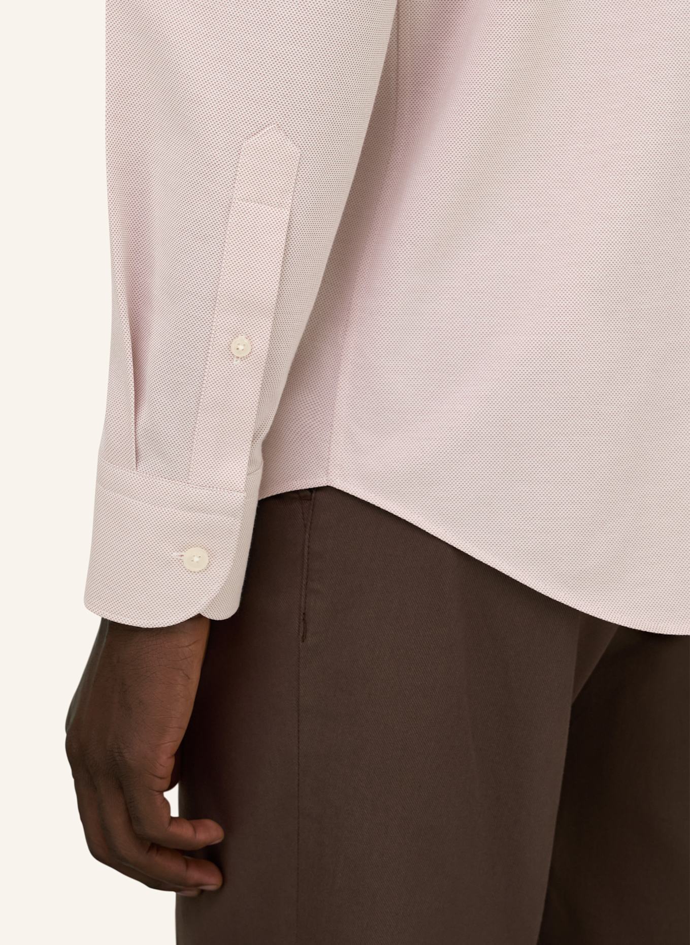 BOGGI MILANO Jerseyhemd: DUNKELORANGE