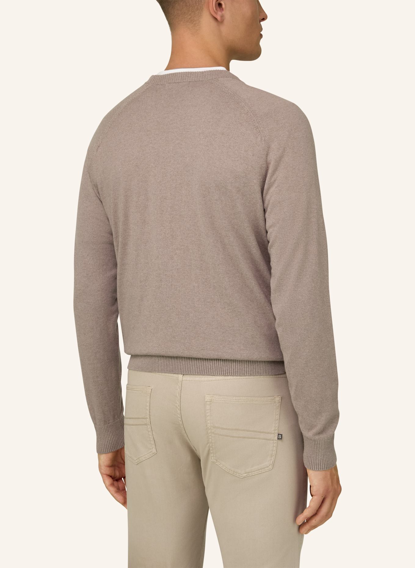 BOGGI MILANO Pullover: BEIGE