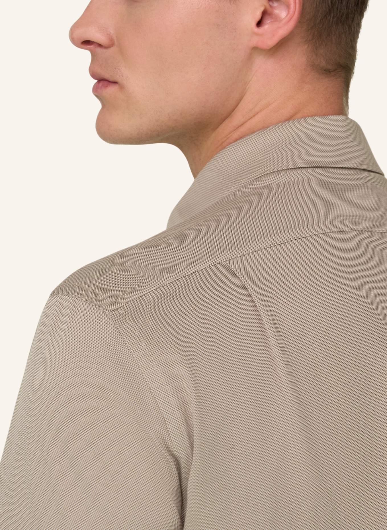 BOGGI MILANO Jerseyhemd: BRAUN