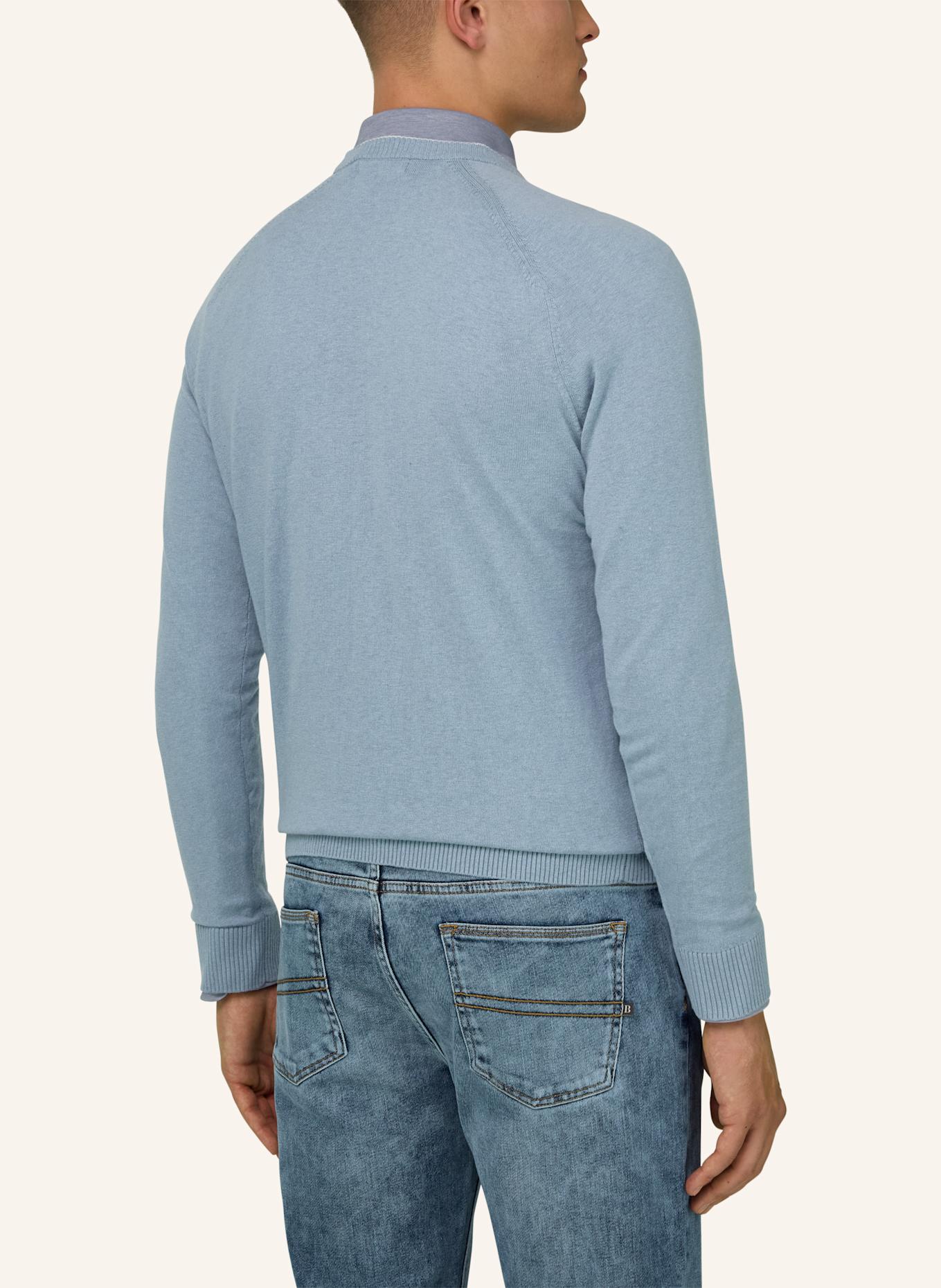 BOGGI MILANO Pullover: HELLBLAU