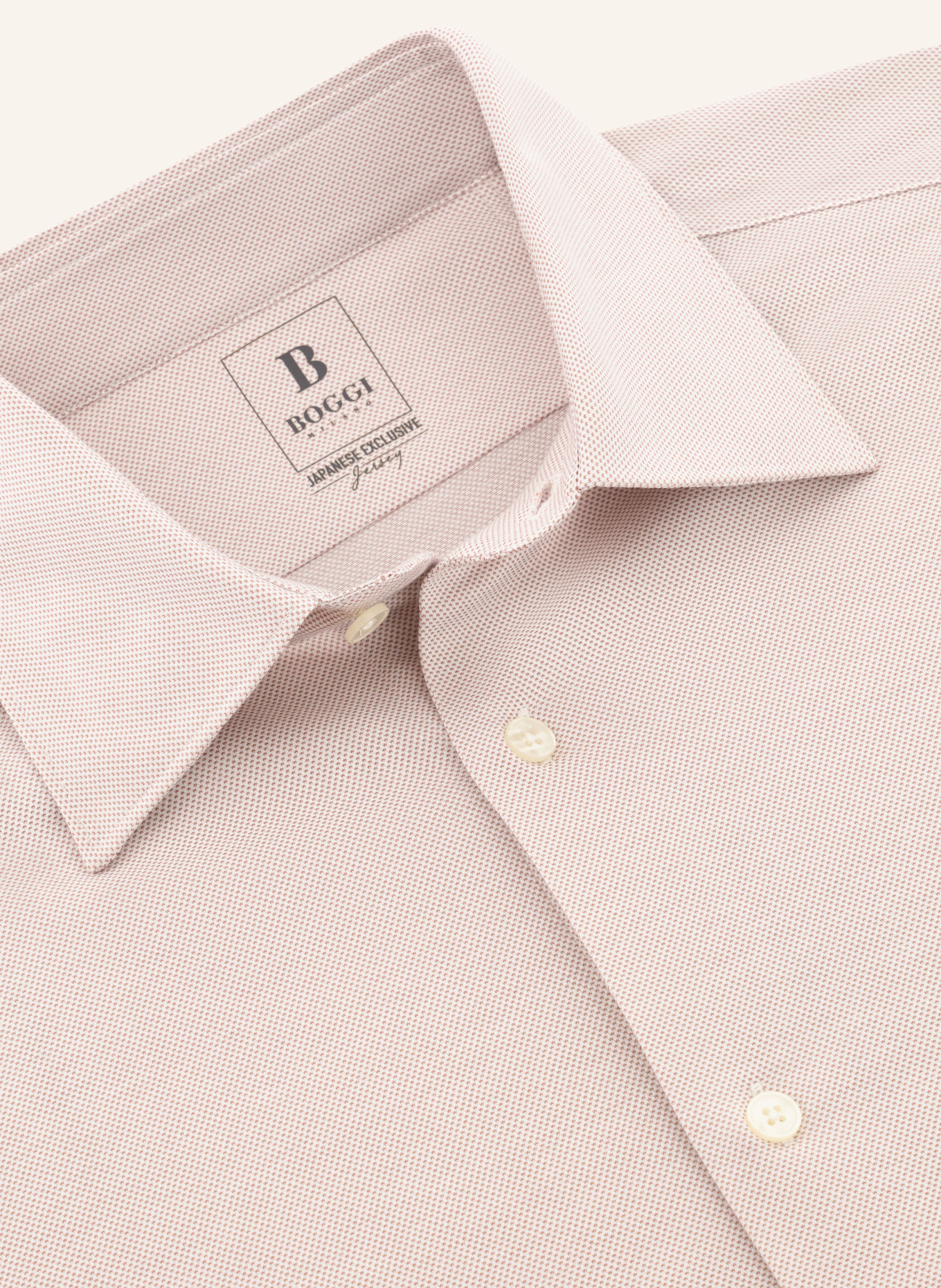 BOGGI MILANO Jerseyhemd: DUNKELORANGE