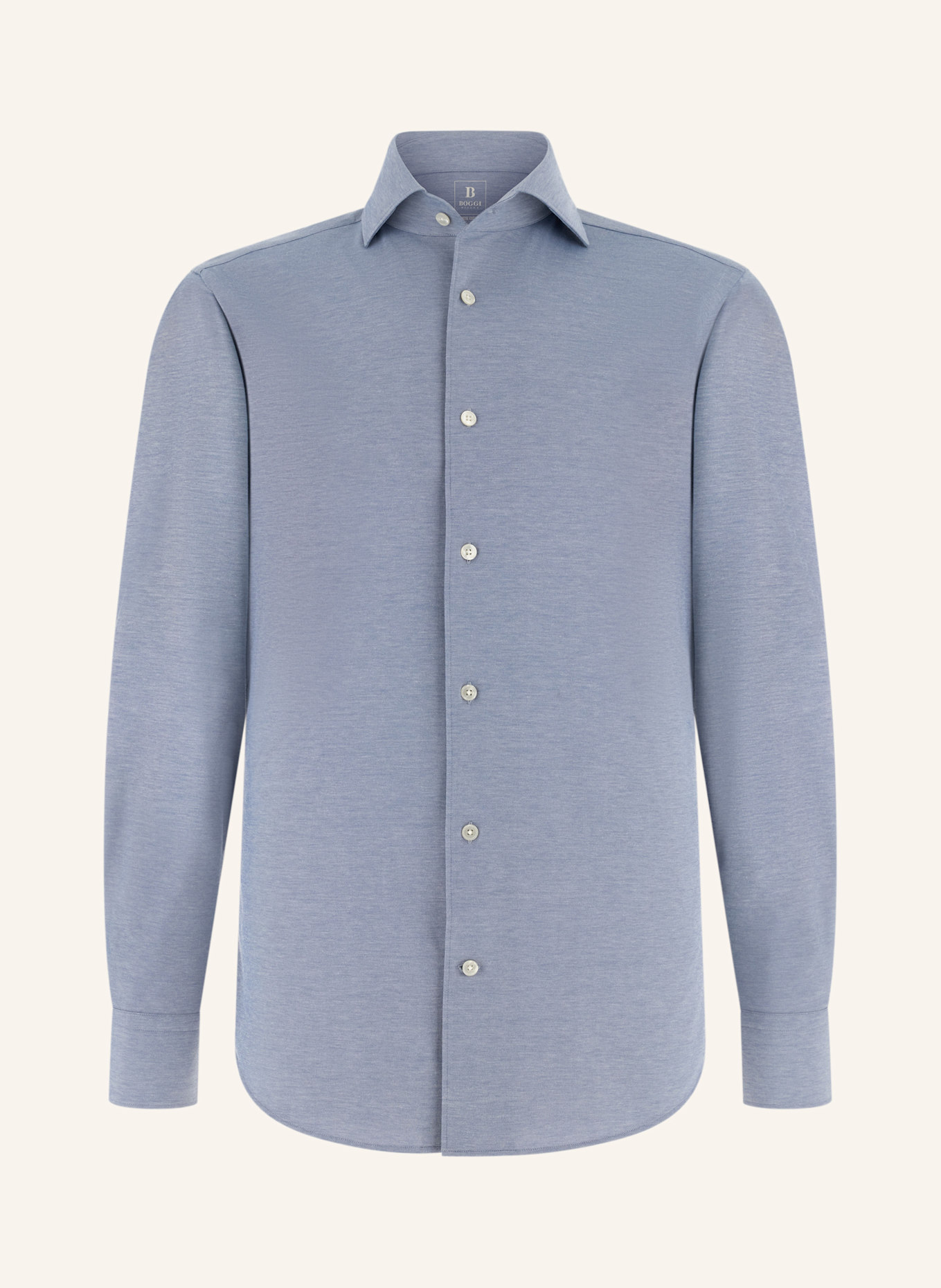 BOGGI MILANO Jerseyhemd: HELLBLAU