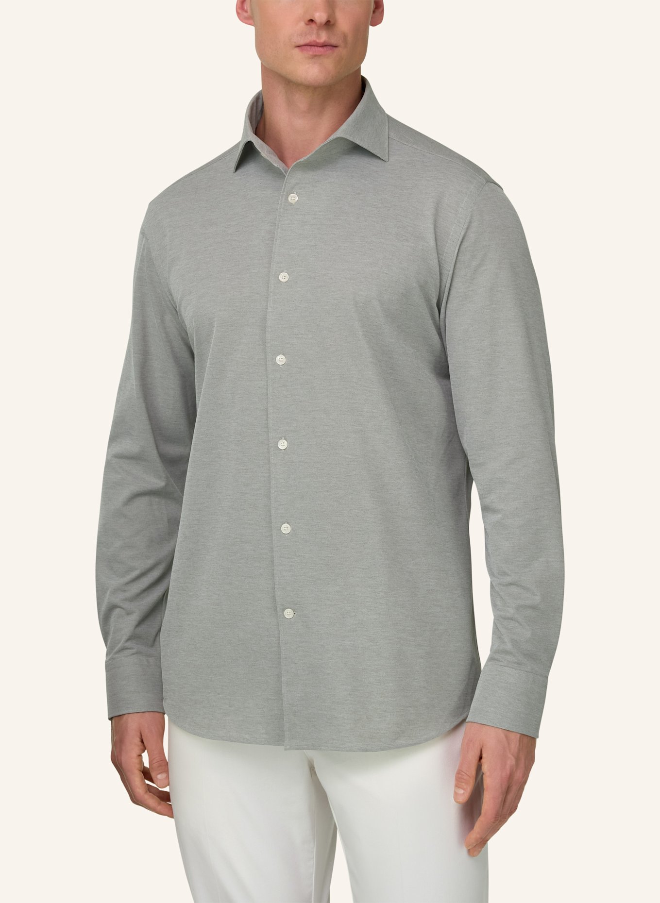 BOGGI MILANO Jerseyhemd: GRÜN