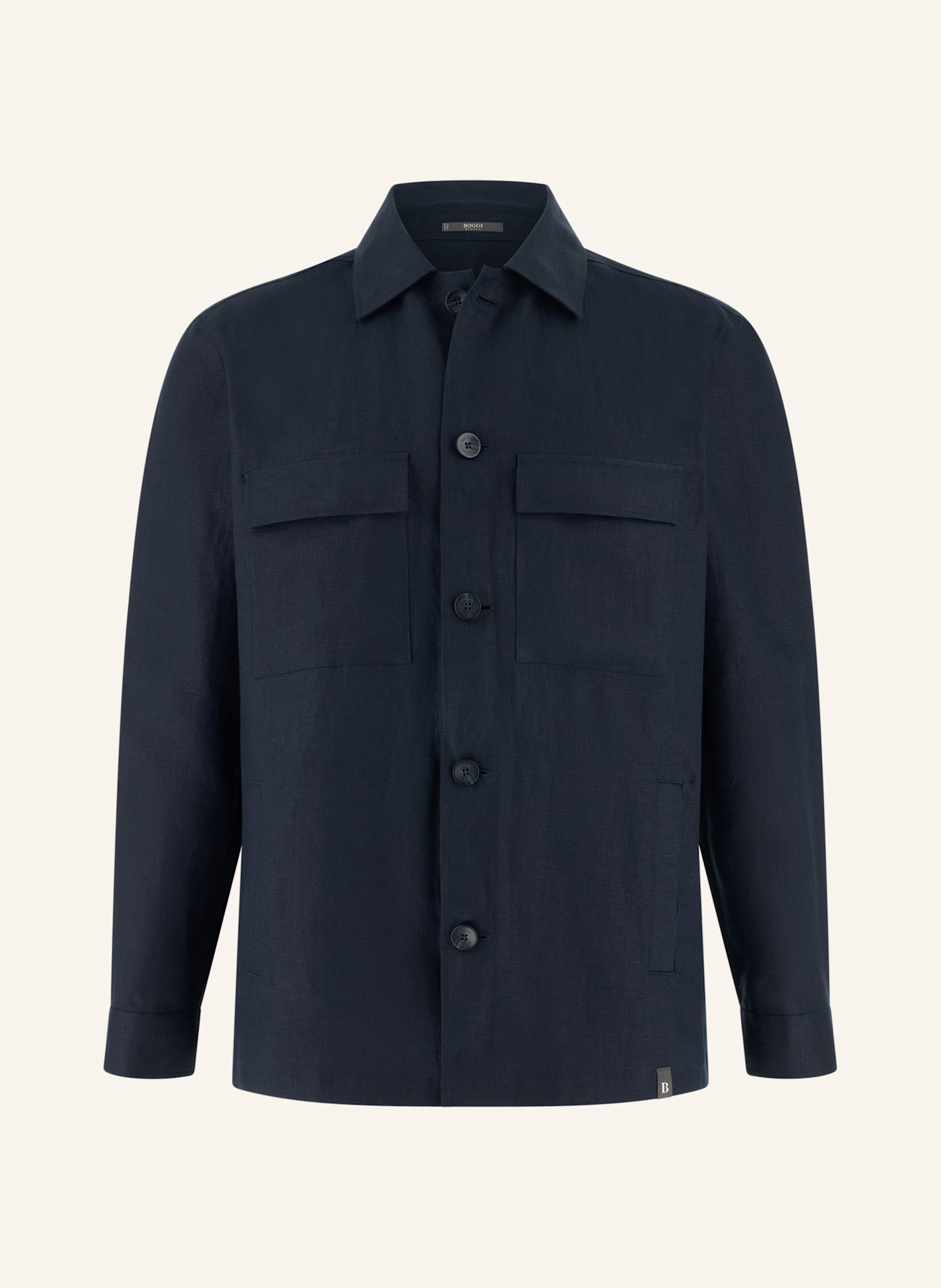 BOGGI MILANO Overjacket: DUNKELBLAU