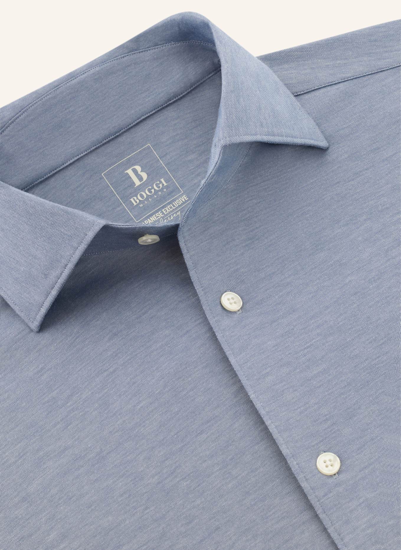 BOGGI MILANO Jerseyhemd: HELLBLAU