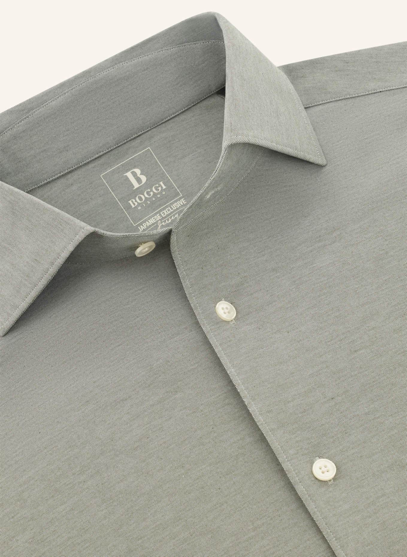 BOGGI MILANO Jerseyhemd: GRÜN