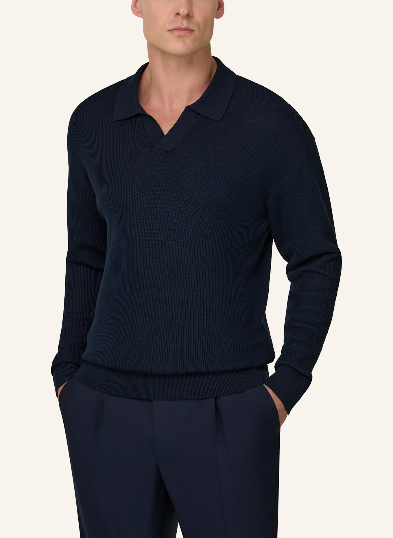 BOGGI MILANO Pullover: BLAU
