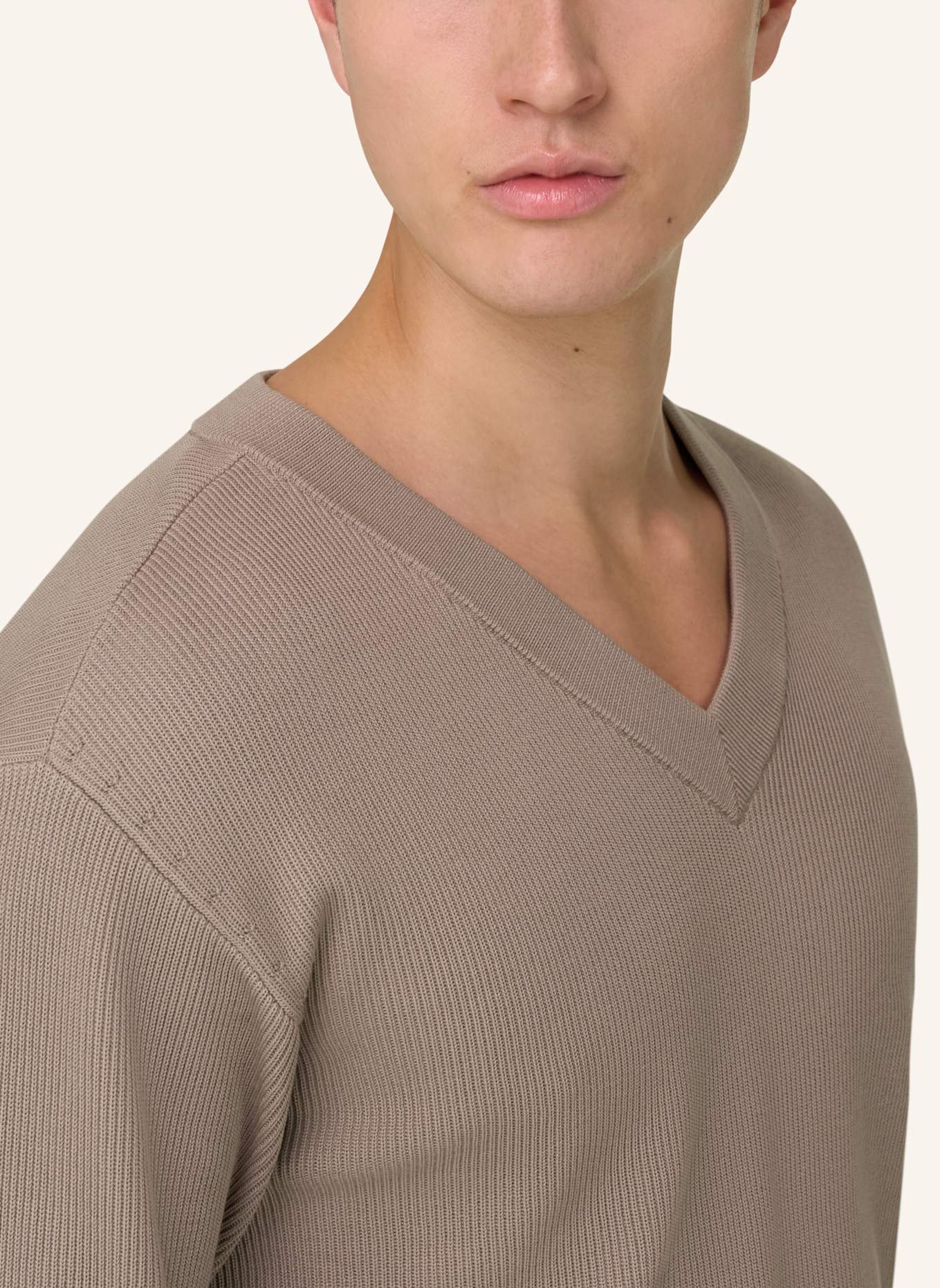BOGGI MILANO Pullover: BEIGE