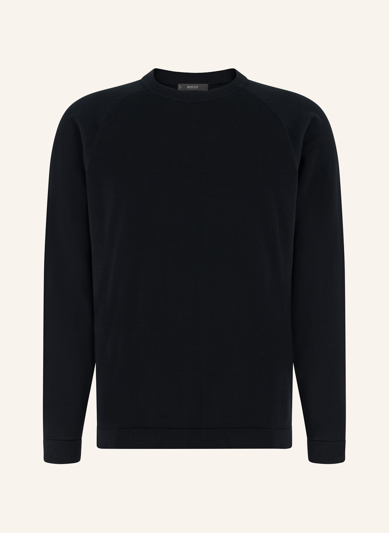 BOGGI MILANO Pullover: SCHWARZ