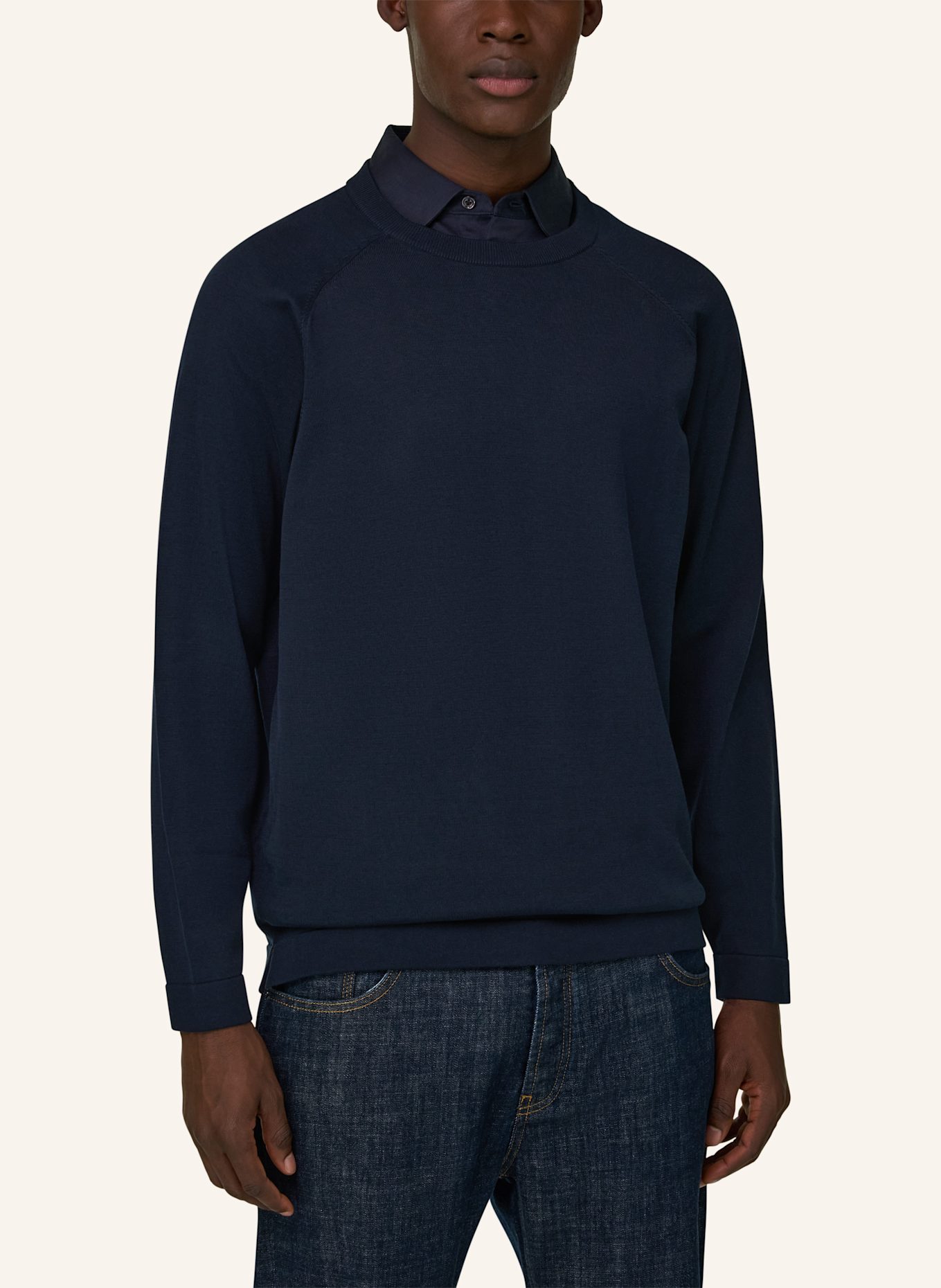 BOGGI MILANO Pullover: BLAU