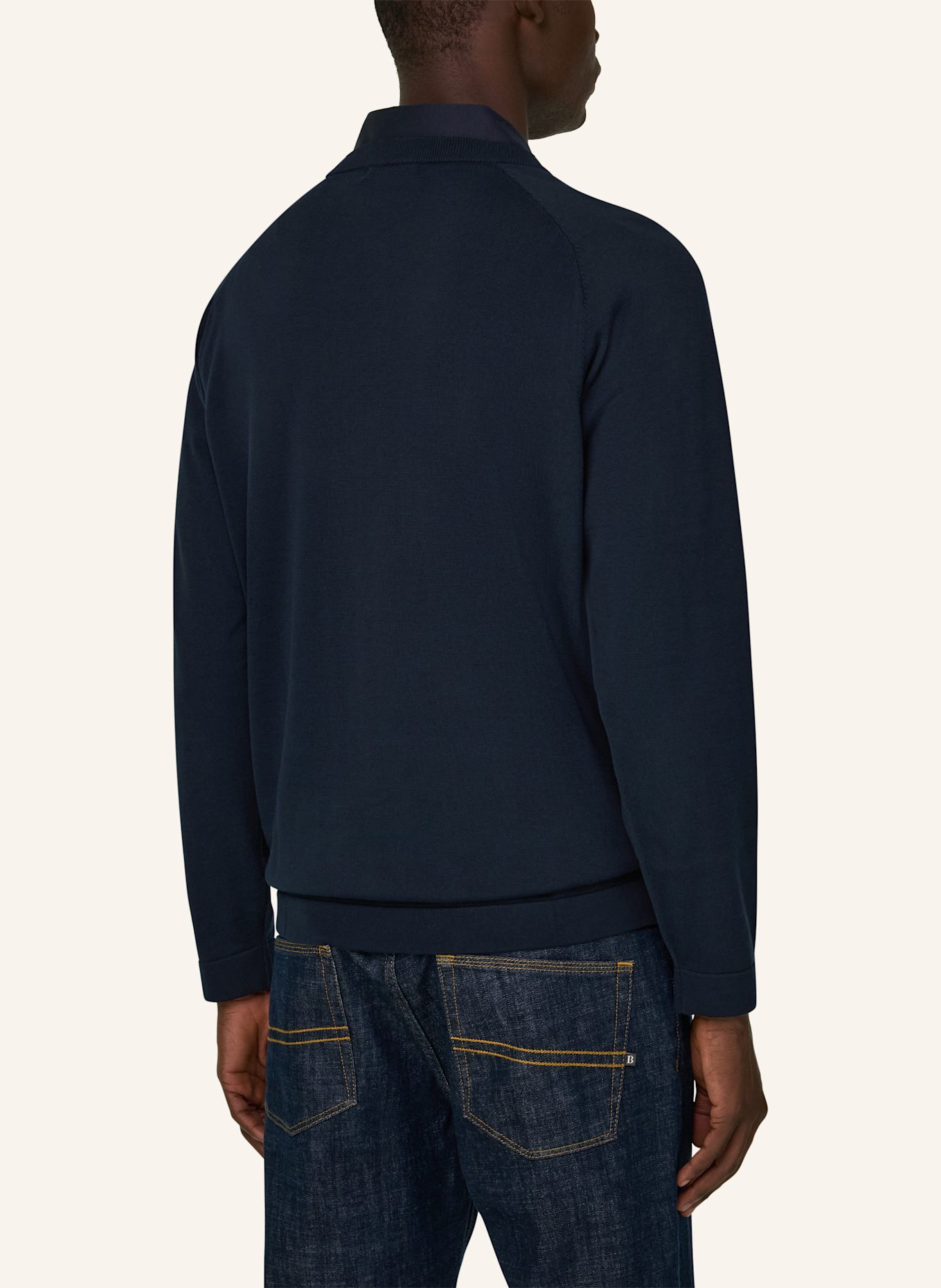 BOGGI MILANO Pullover: BLAU