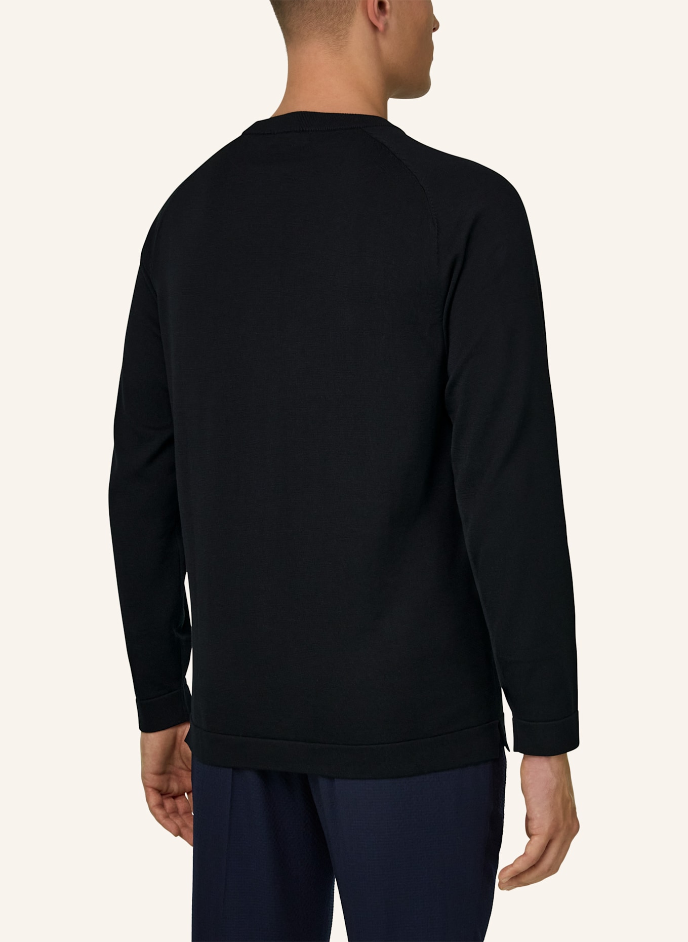 BOGGI MILANO Pullover: SCHWARZ