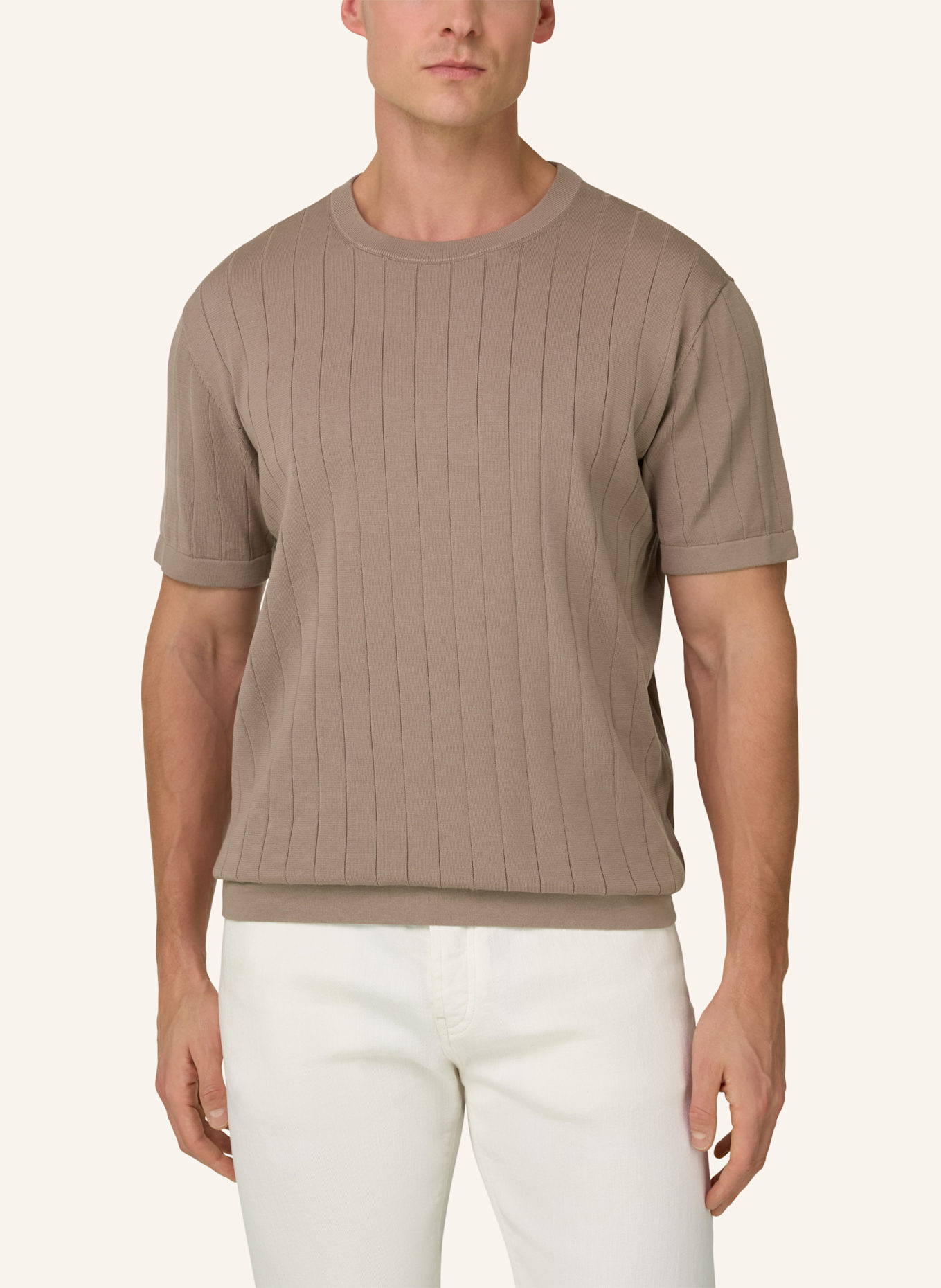 BOGGI MILANO Pullover: BEIGE
