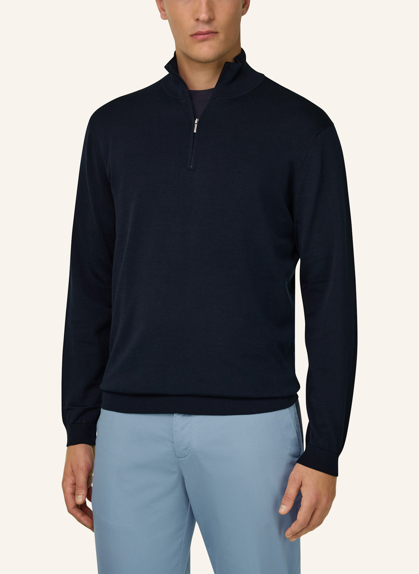 BOGGI MILANO Pullover: BLAU