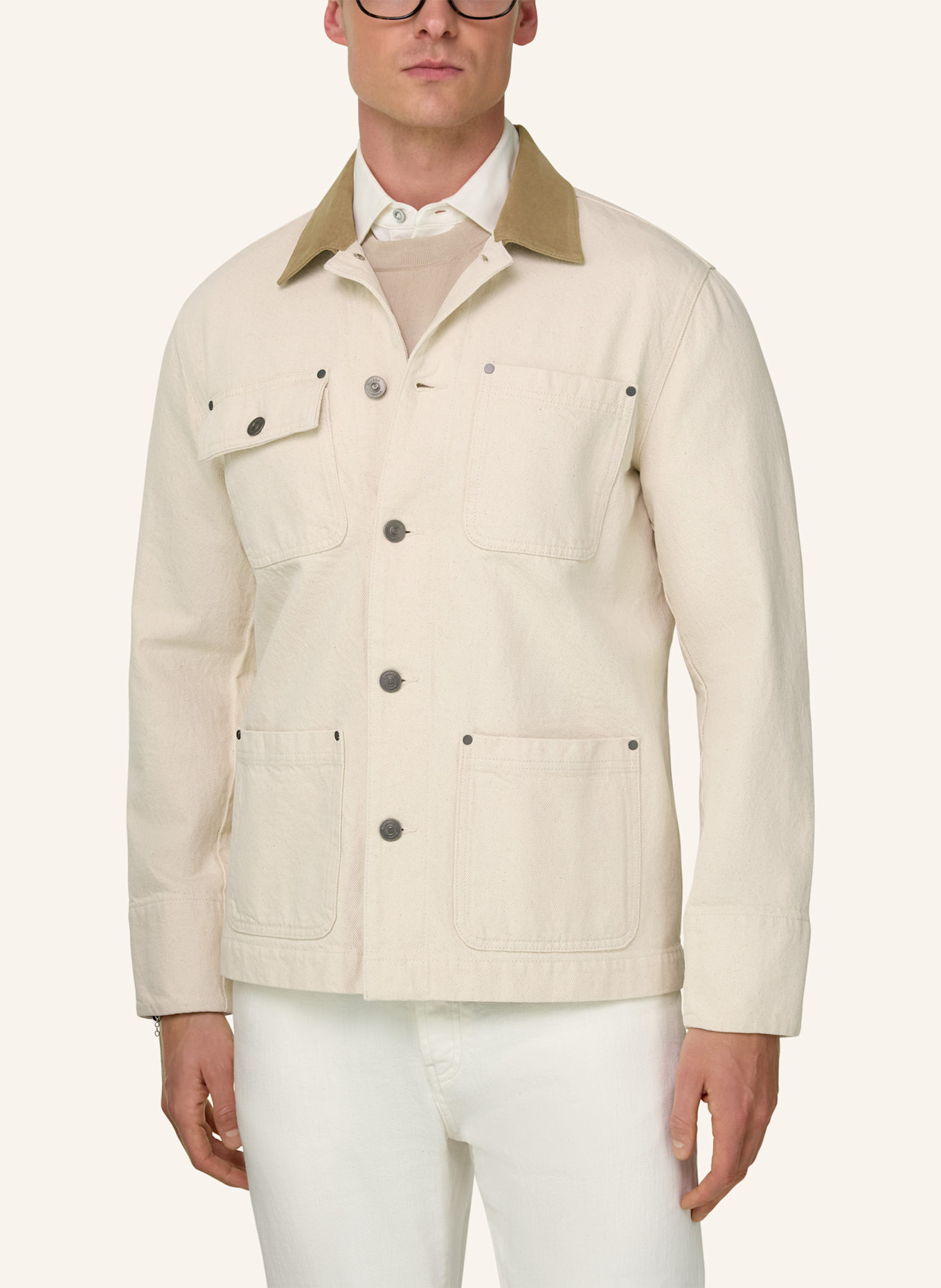 BOGGI MILANO Overjacket: CREME