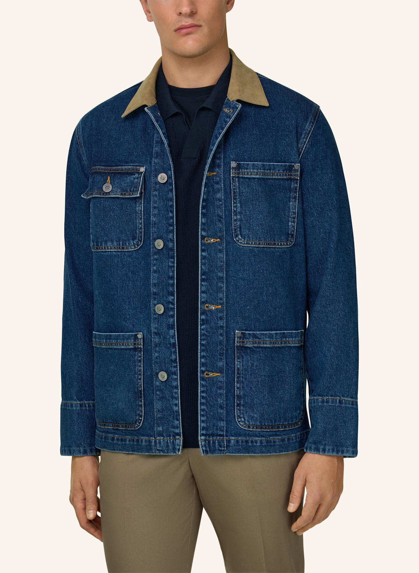 BOGGI MILANO Overjacket: BLAU