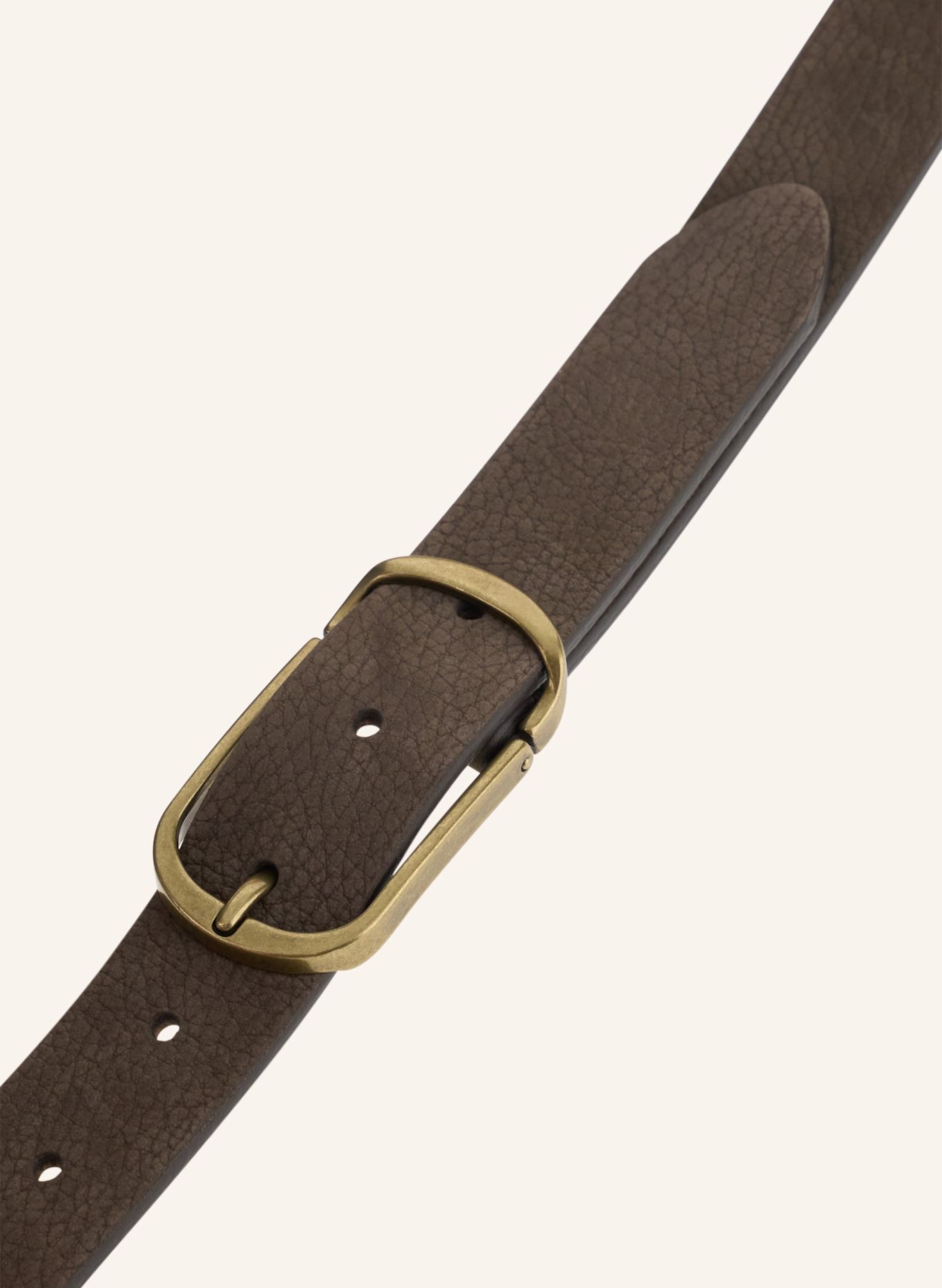 BOGGI MILANO Ledergürtel: DUNKELBRAUN