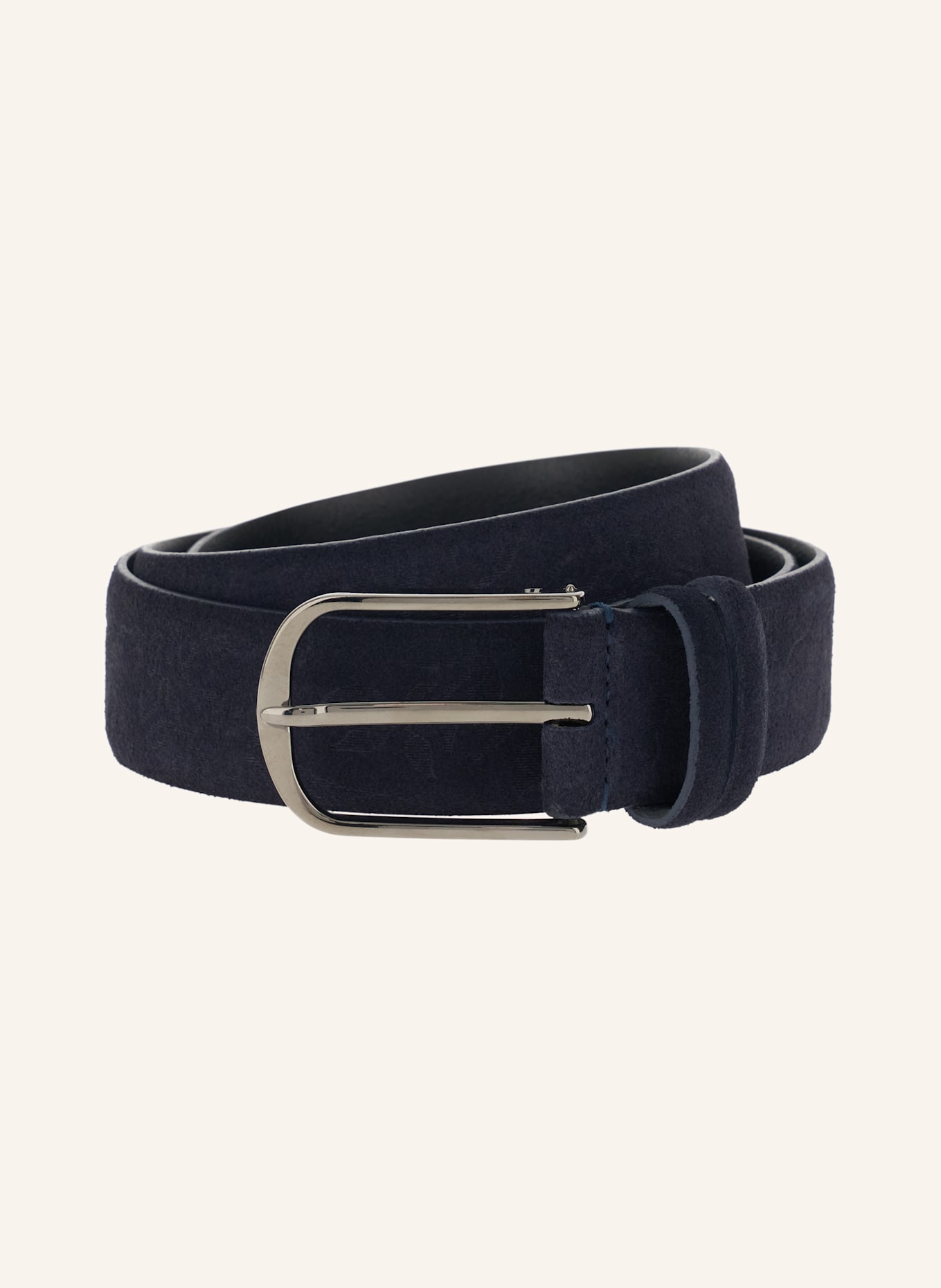 BOGGI MILANO Ledergürtel: BLAU